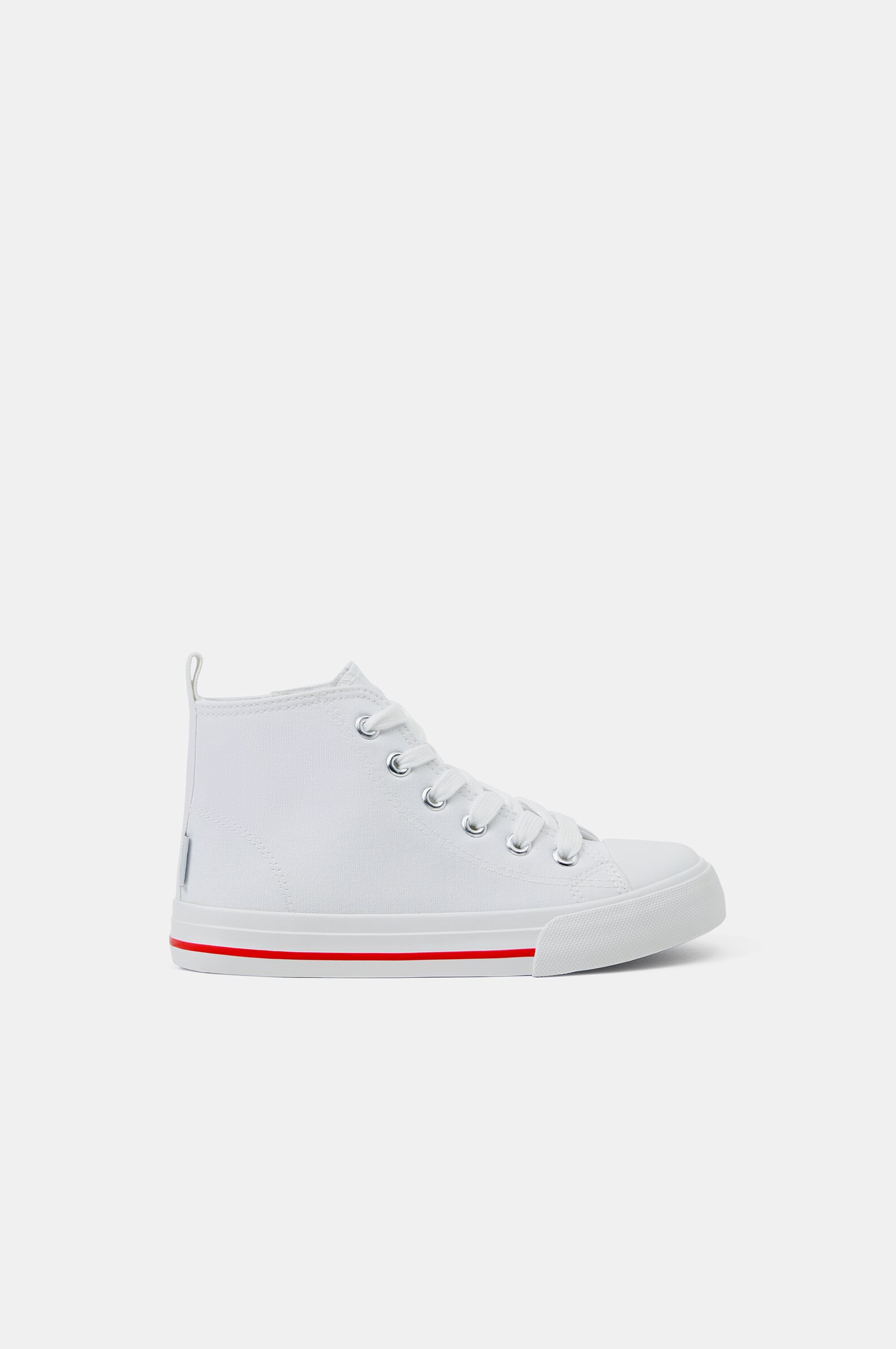 High-top sneakers with toecap
