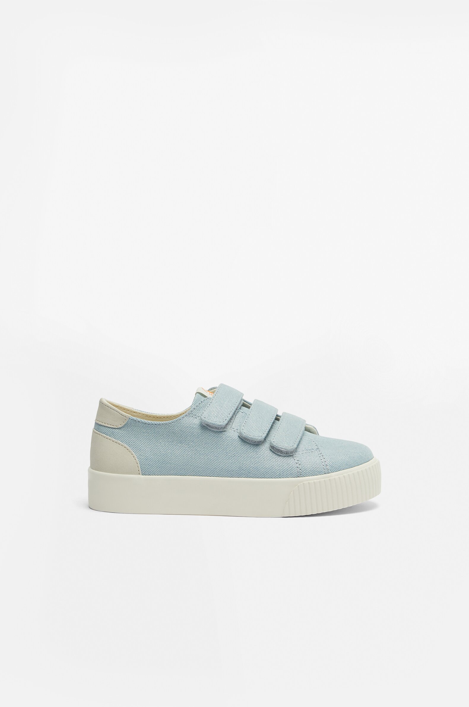 Shimmery denim sneakers
