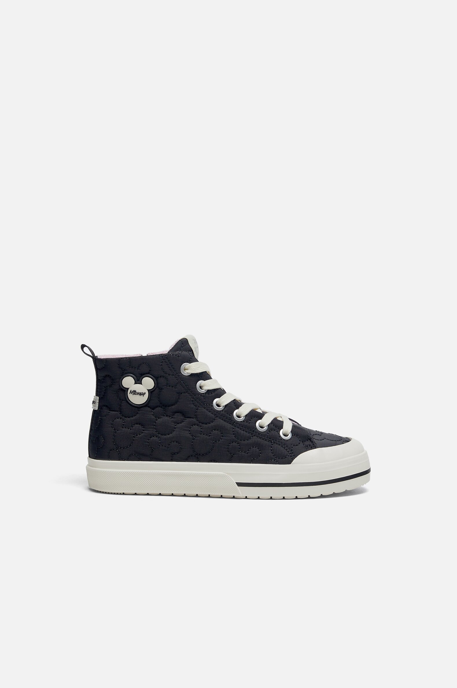 Mickey Mouse ©DISNEY high-top sneakers with toecap details