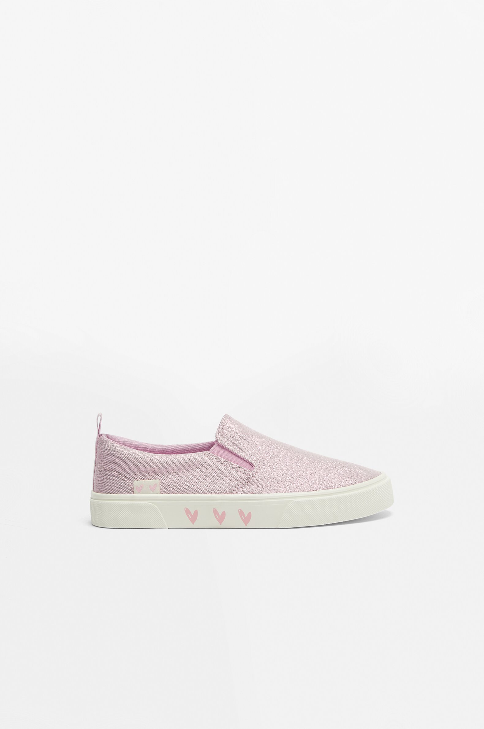 Metallic elastic sneakers