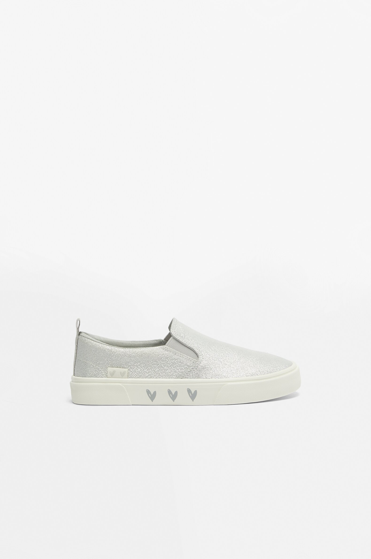 Rhinestone elastic sneakers