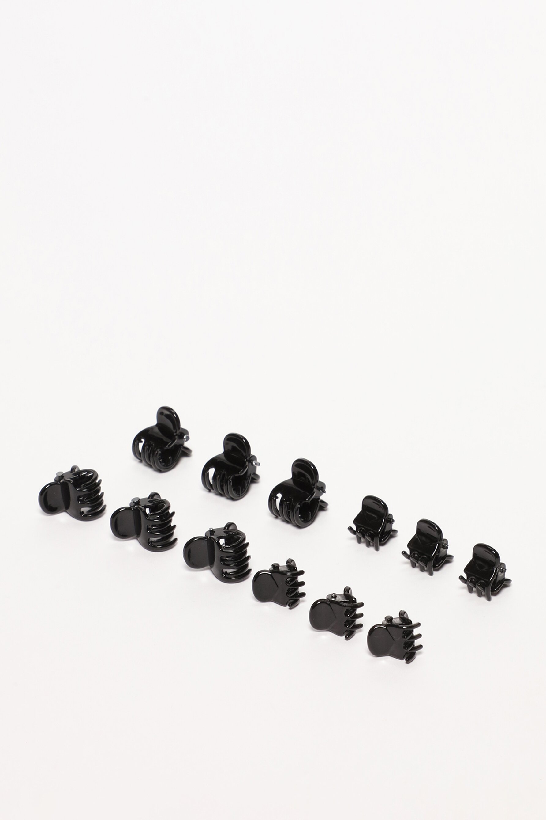 Pack of 12 basic hair clips