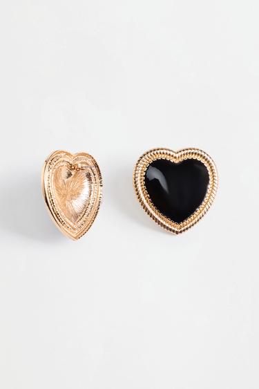 Heart earrings — FADED BLACK 3