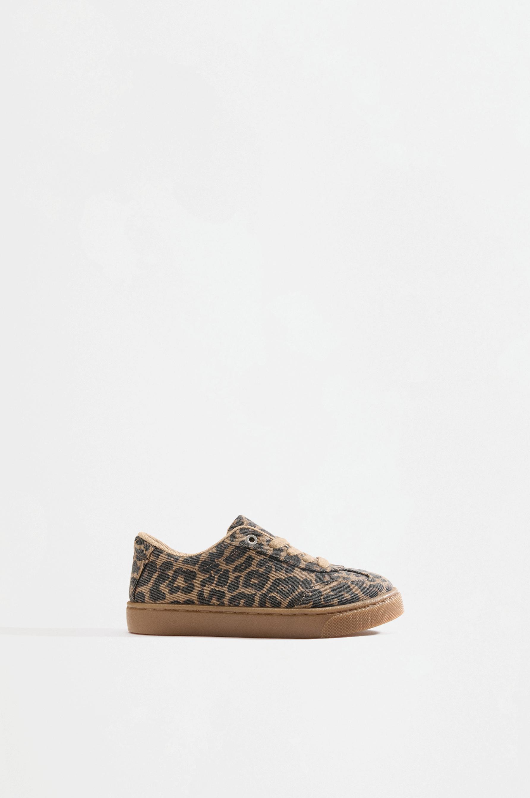 Animal Print Sneakers — LEOPARD