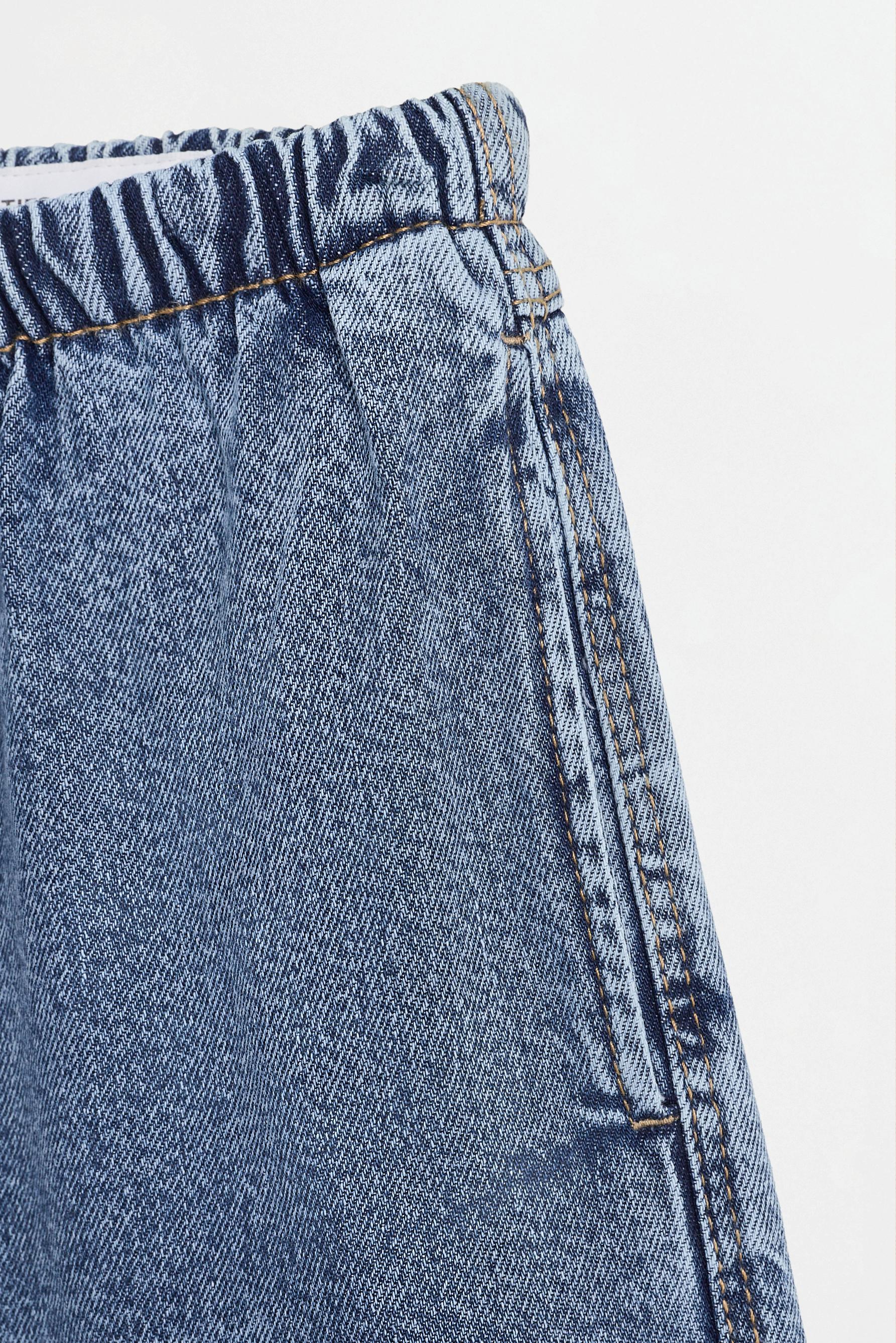 Wide-leg jogger jeans — PALE BLUE