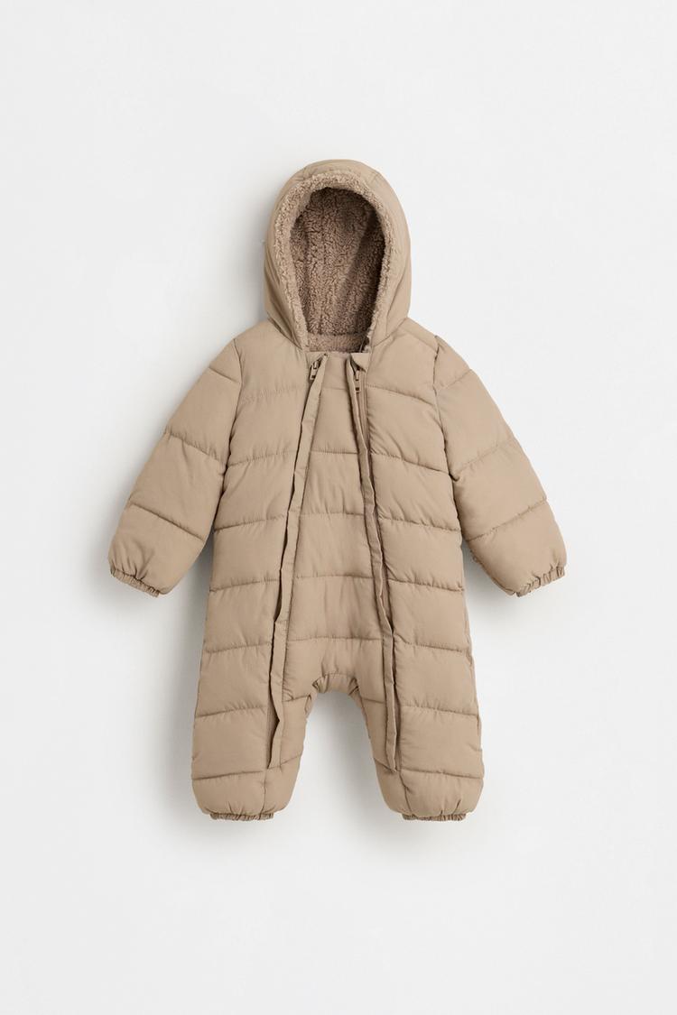 Quilted one-piece suit — MINK
