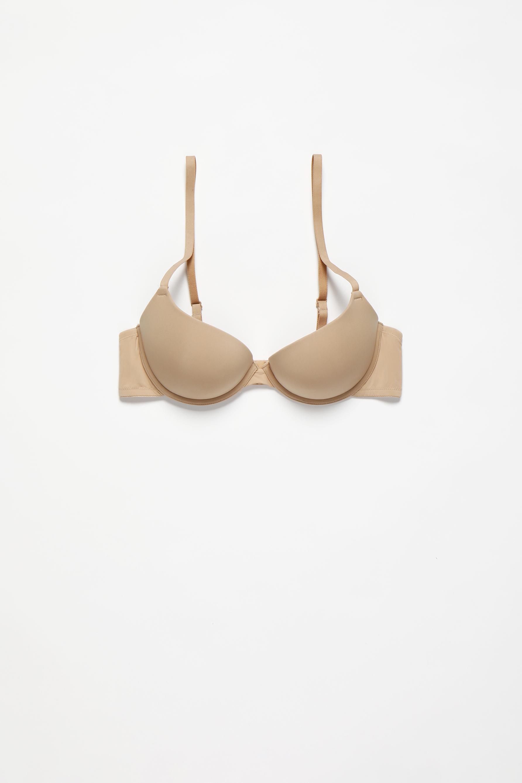 Microfibre classic push-up bra — PALE PINK