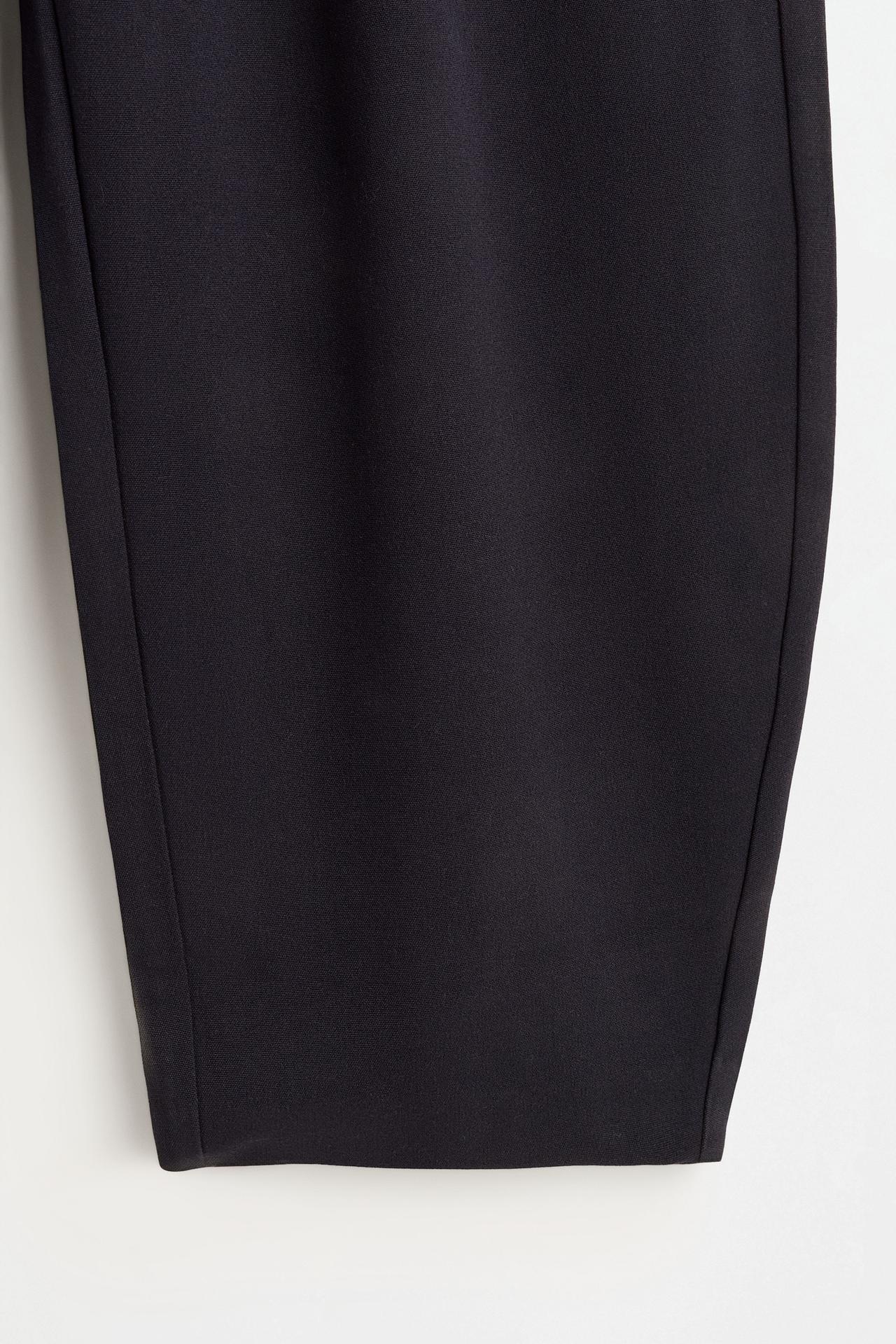 Balloon cross-button trousers — NAVY