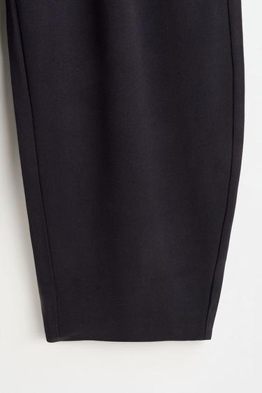 Balloon cross-button trousers — NAVY 4