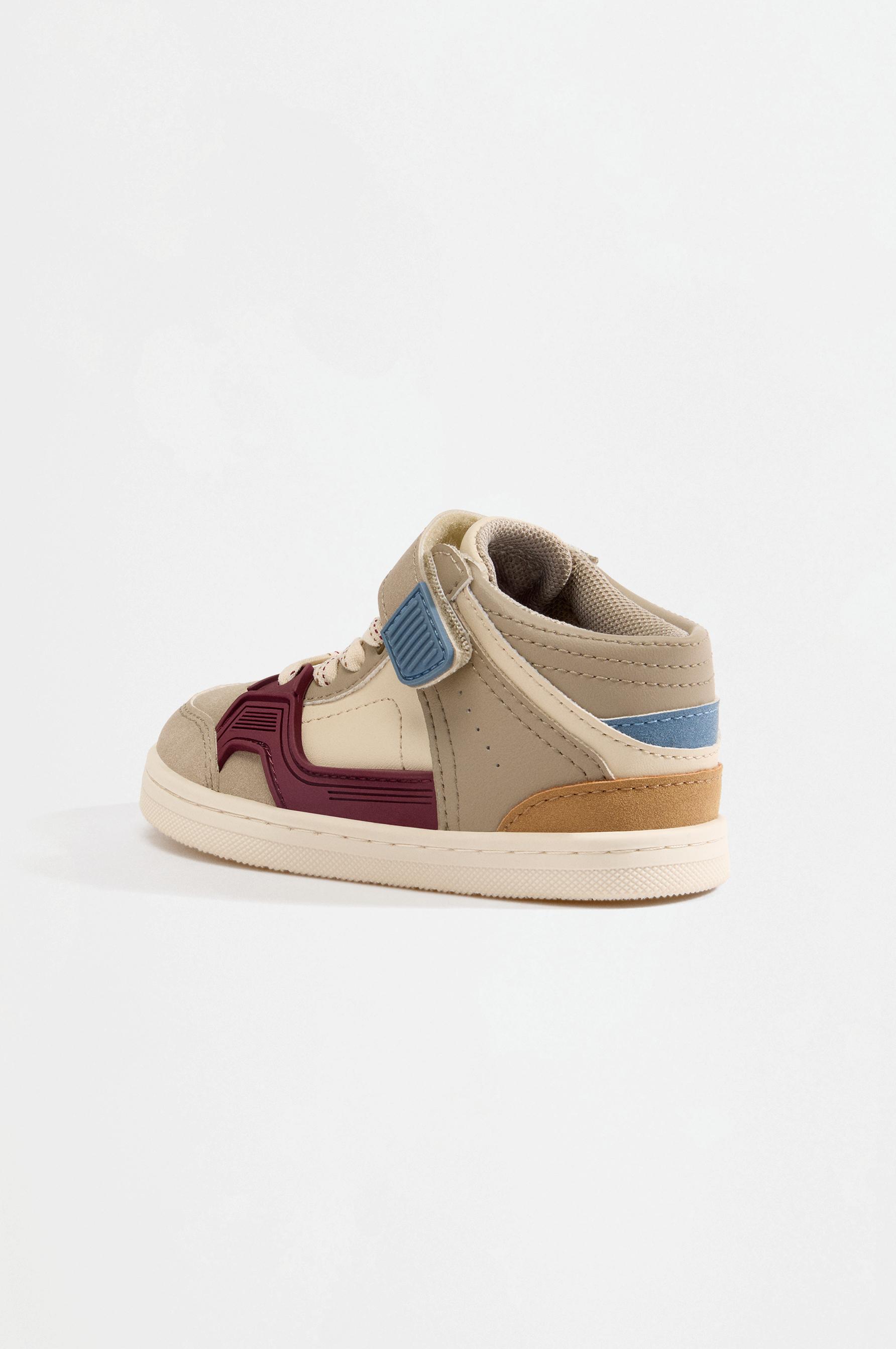 High-top sneaker — BEIGE