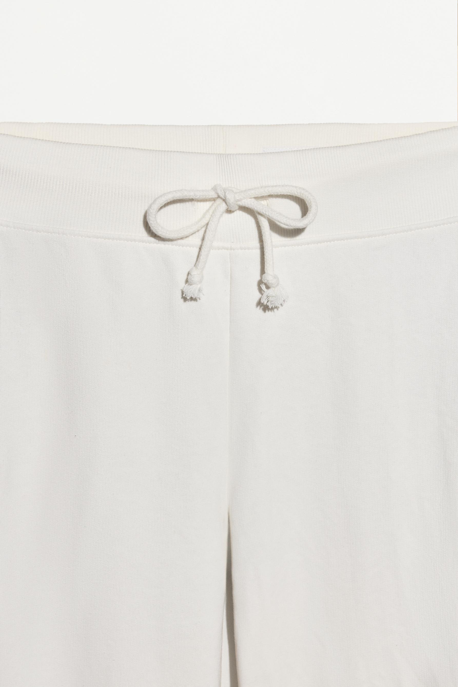 Wide-leg tracksuit trousers — ECRU