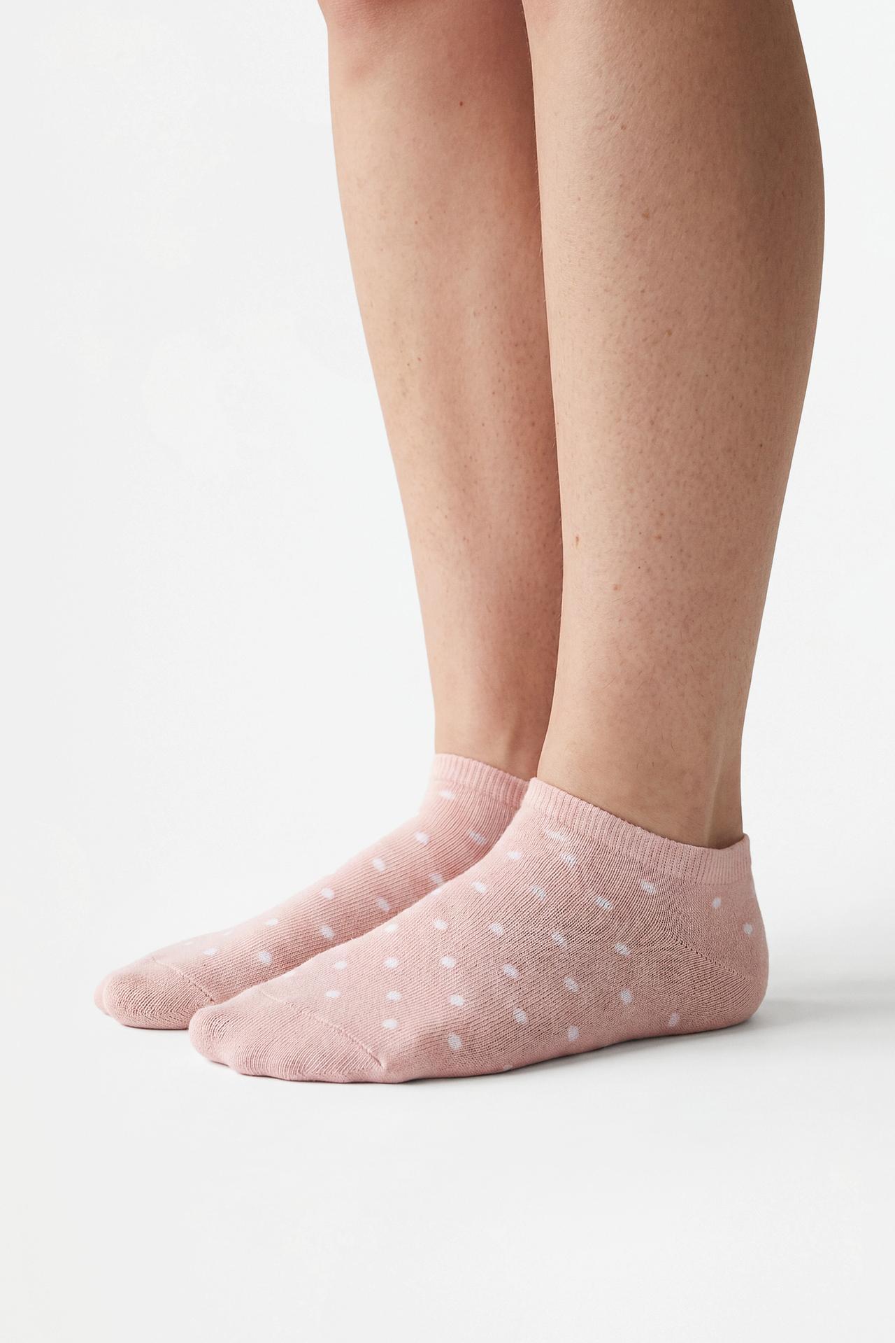 7-Pack of contrast ankle socks — BEIGE MARL