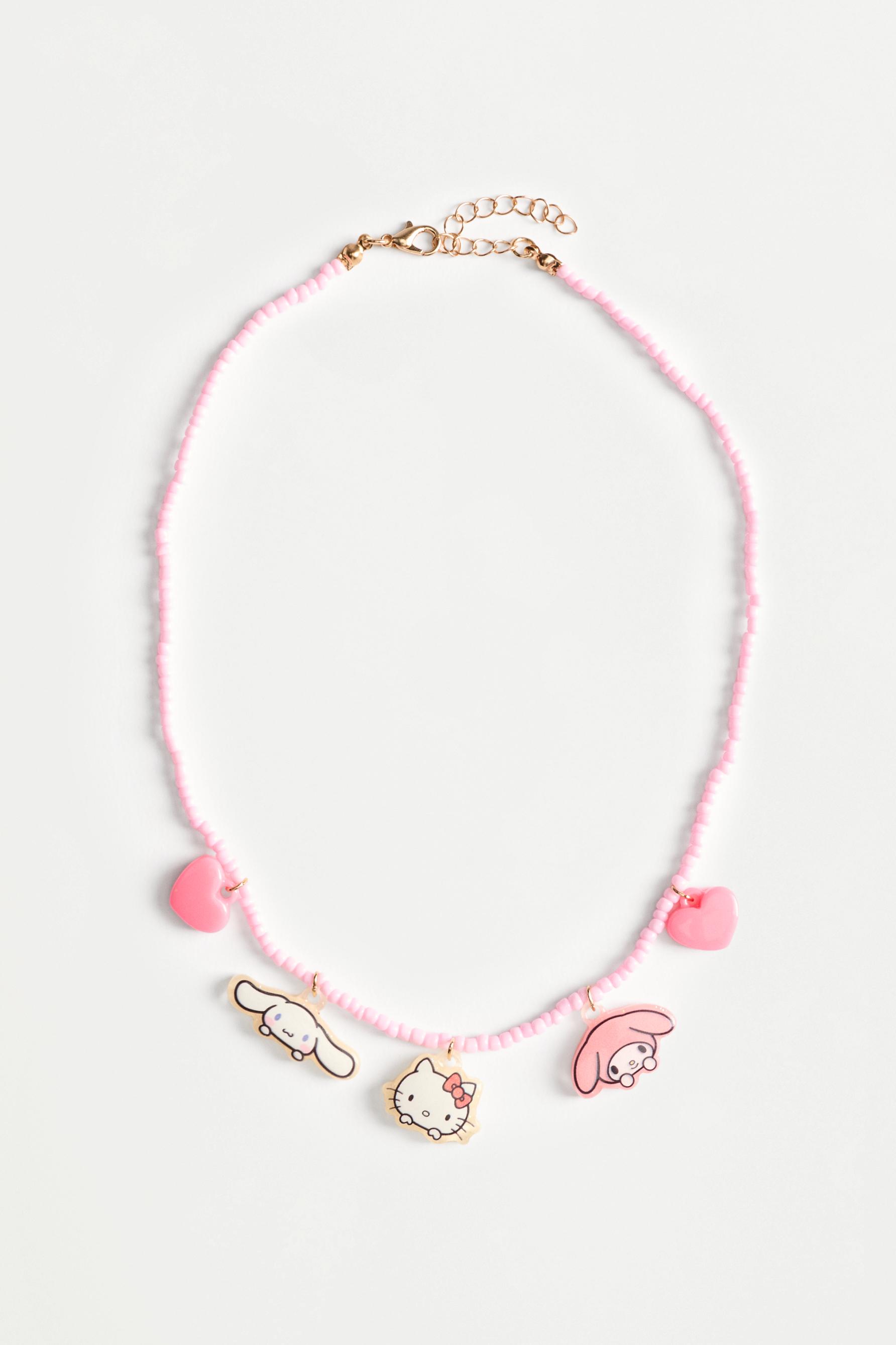 Hello Kitty ©SANRIO charm necklace — PASTEL PINK