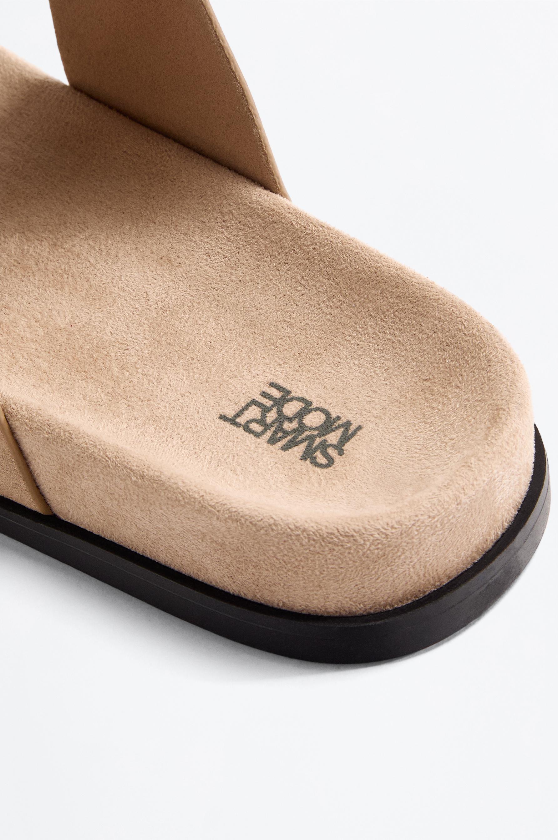 Double-strap sandals — BEIGE