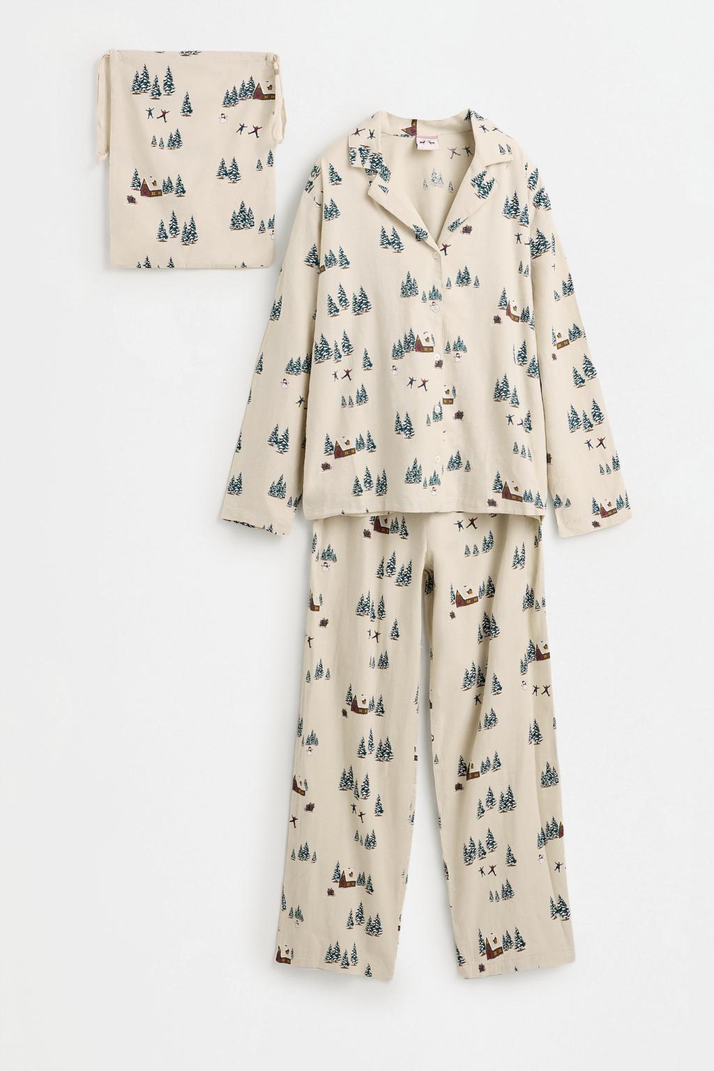 Lefties Women's | Forest print shirt-style pyjamas