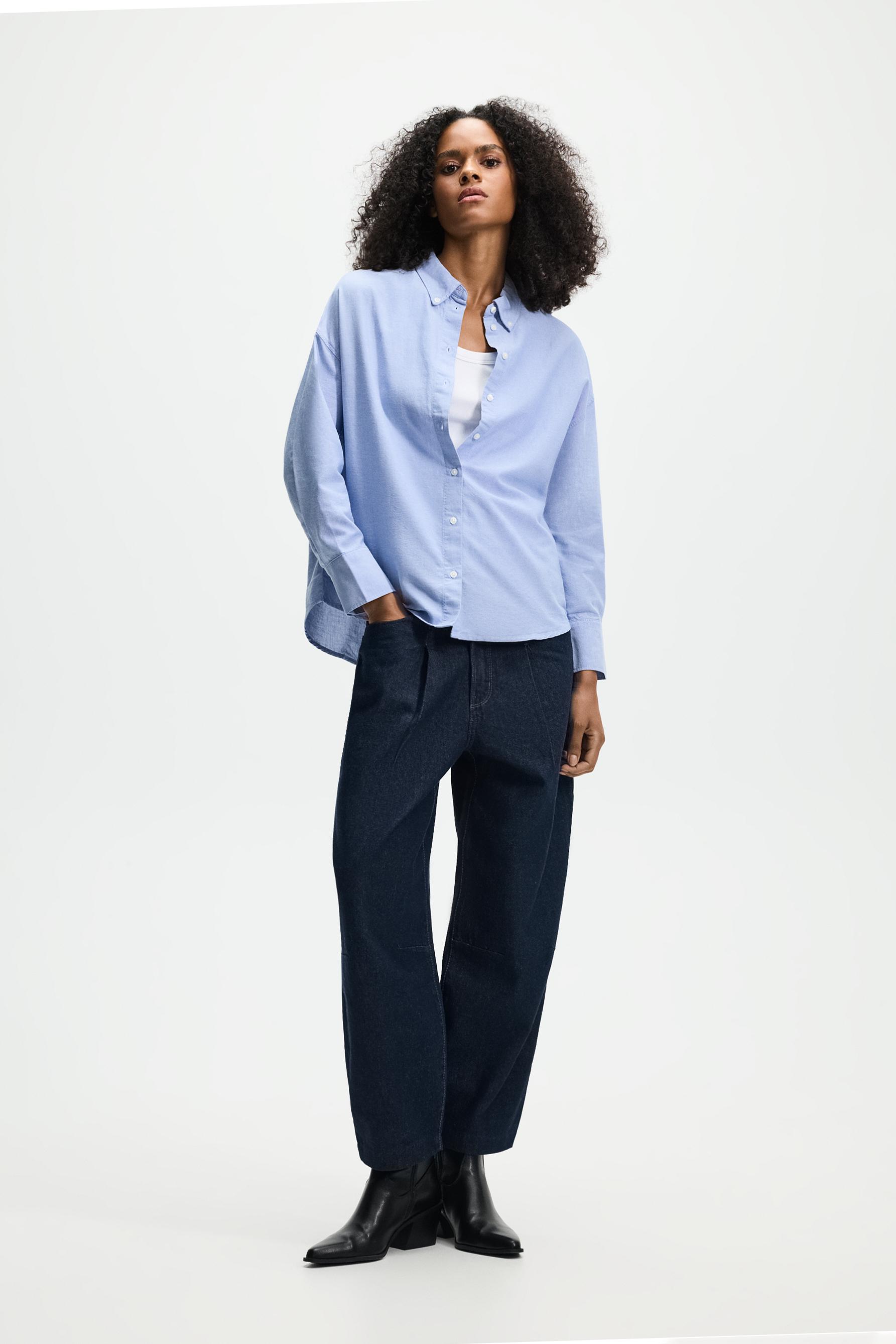 Striped Oxford shirt — BLUE