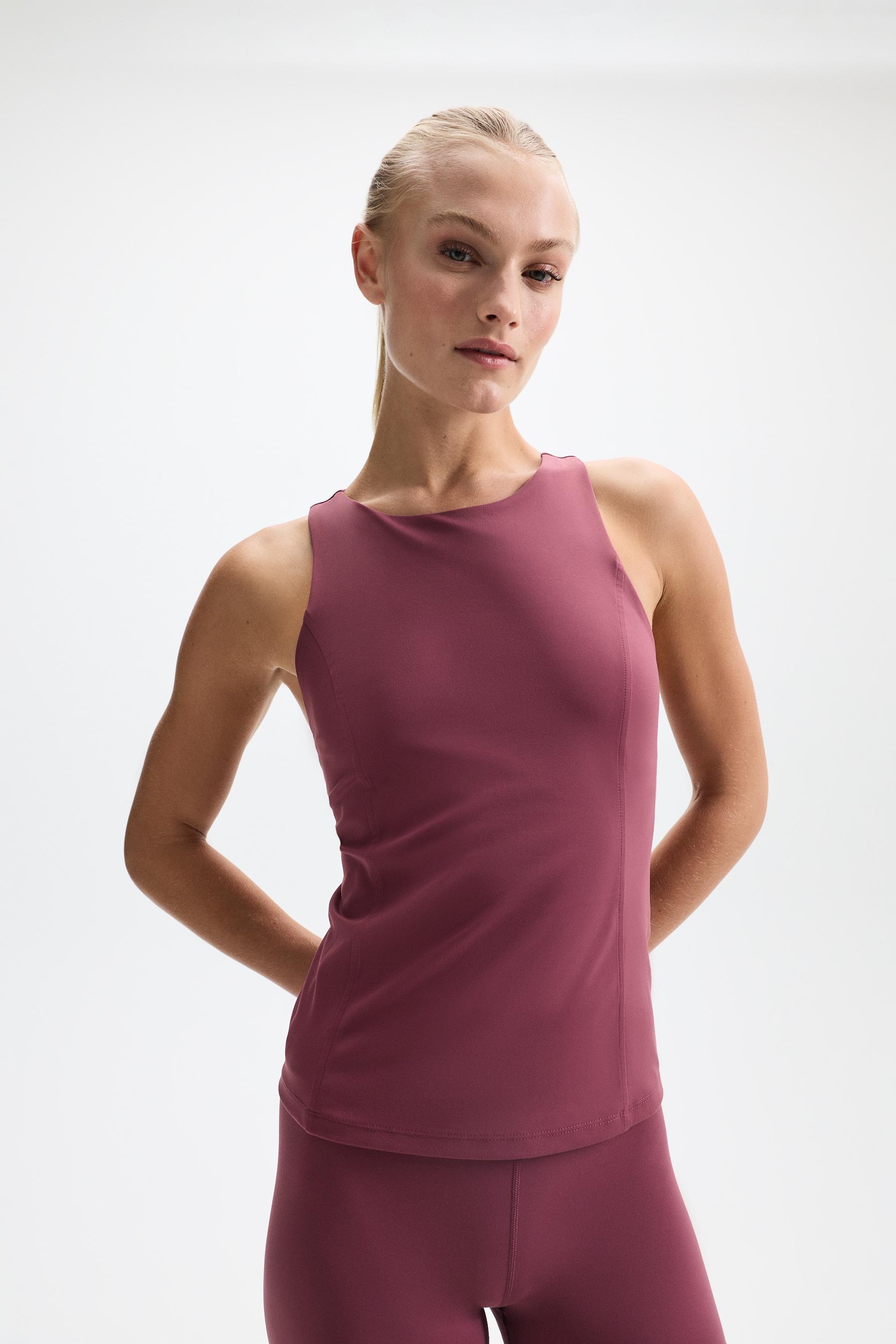Racerback sports top — DARK PINK