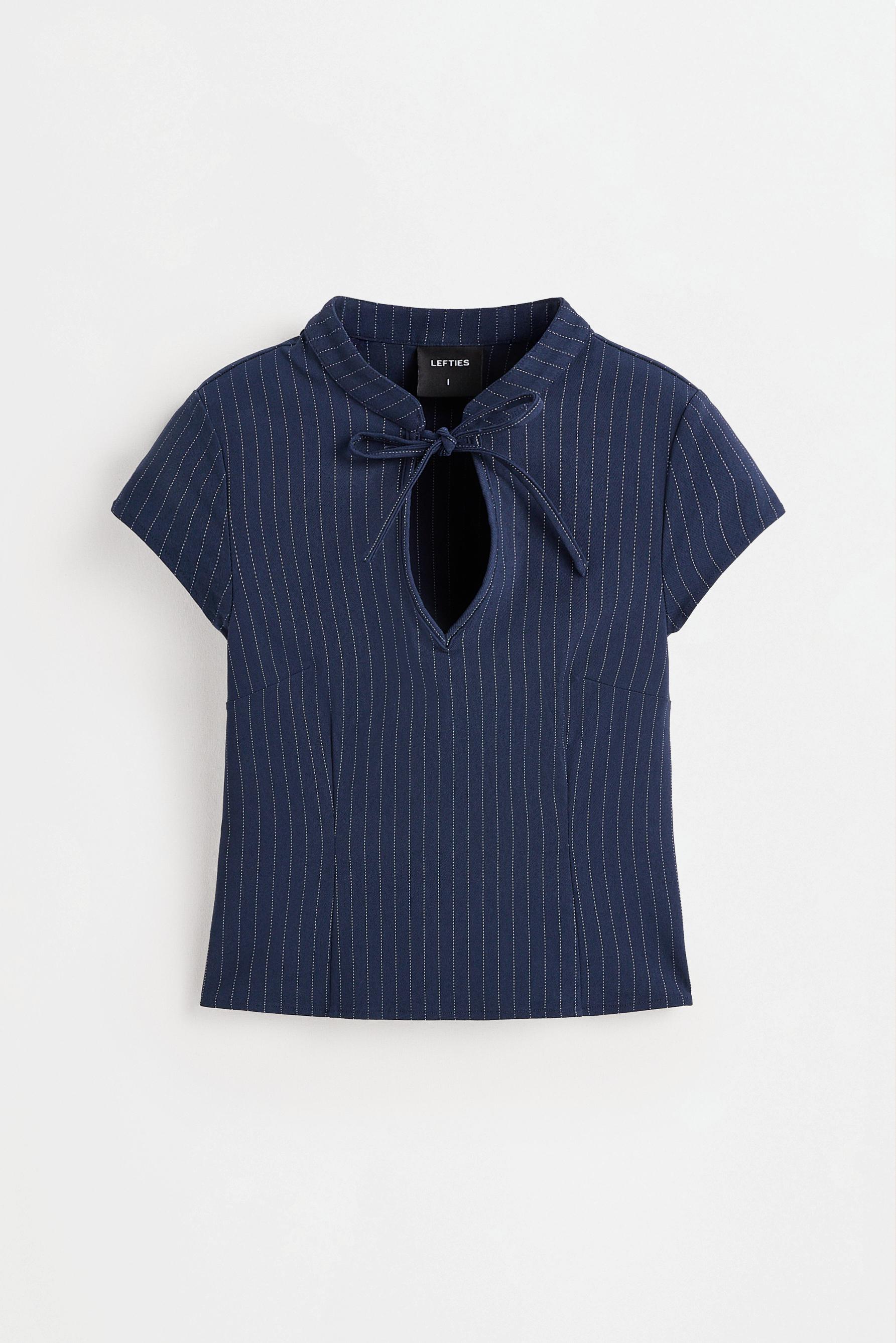 Qipao blouse — NAVY
