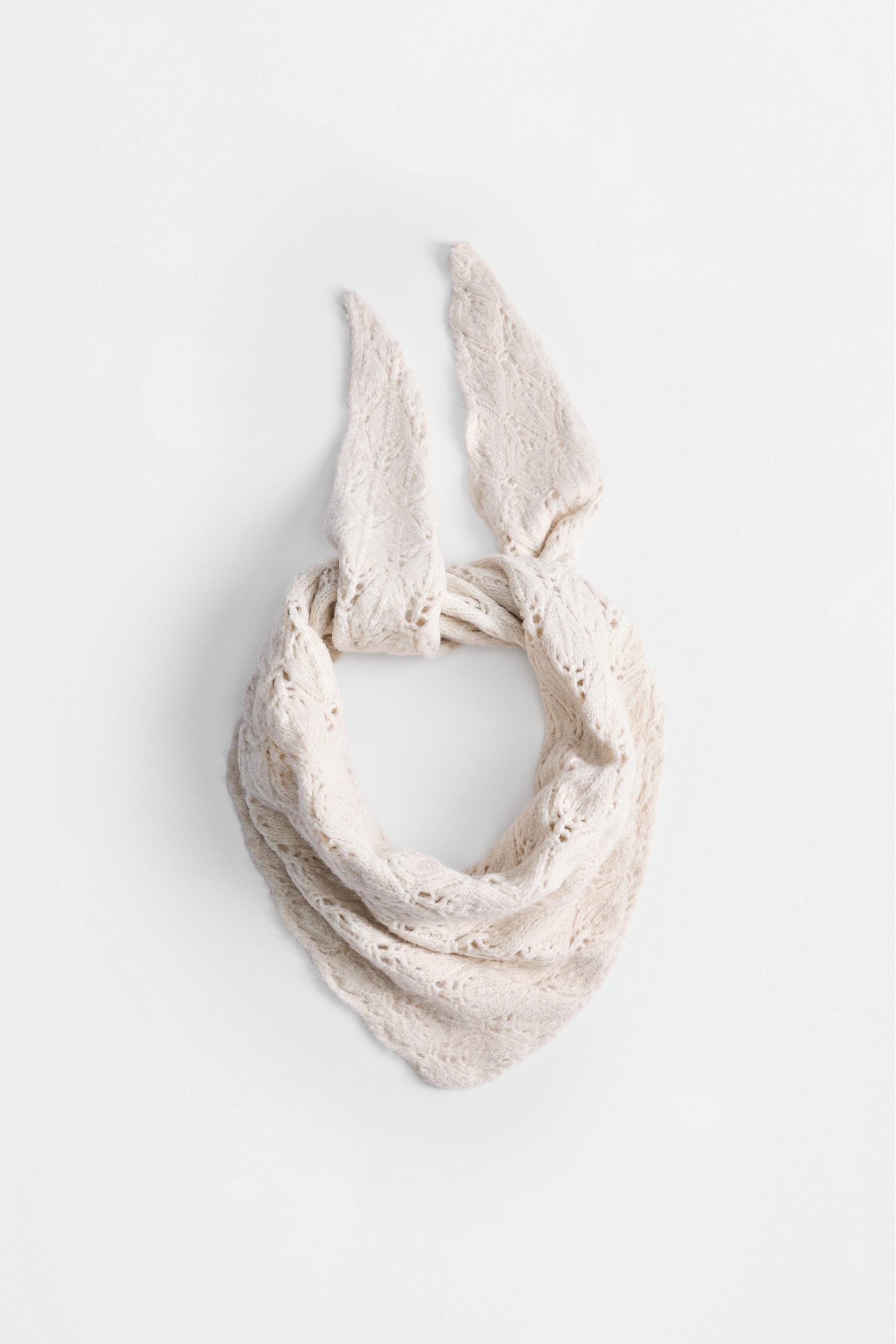 Openwork scarf — ECRU