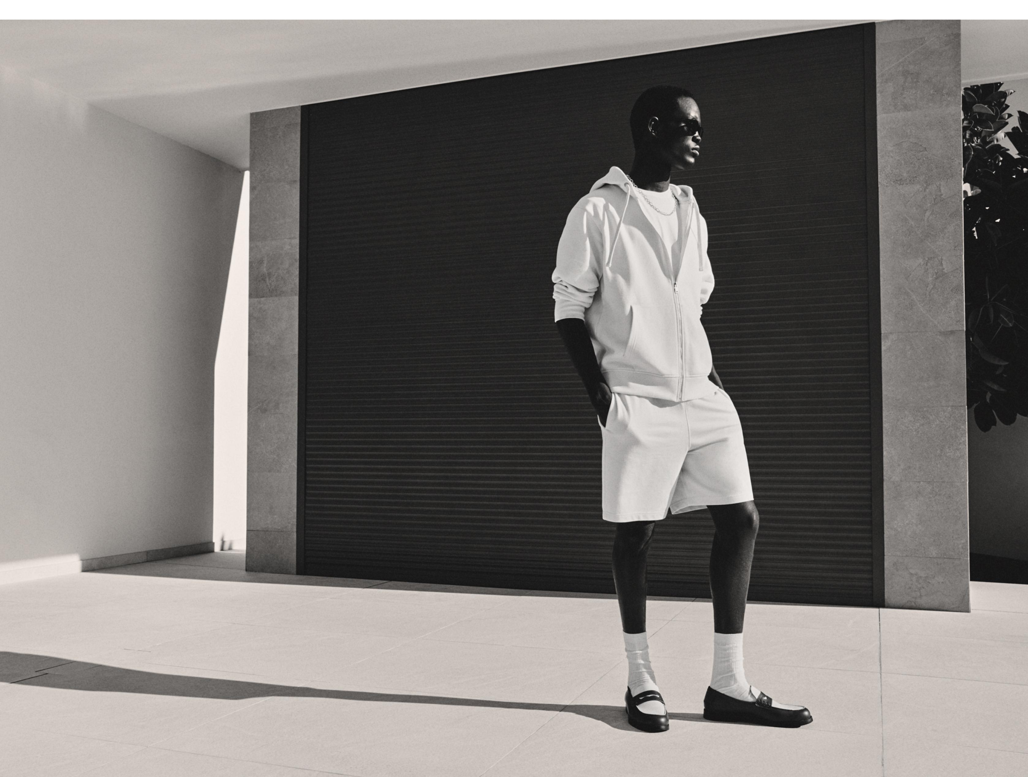 Interlock Bermuda shorts — OFF WHITE