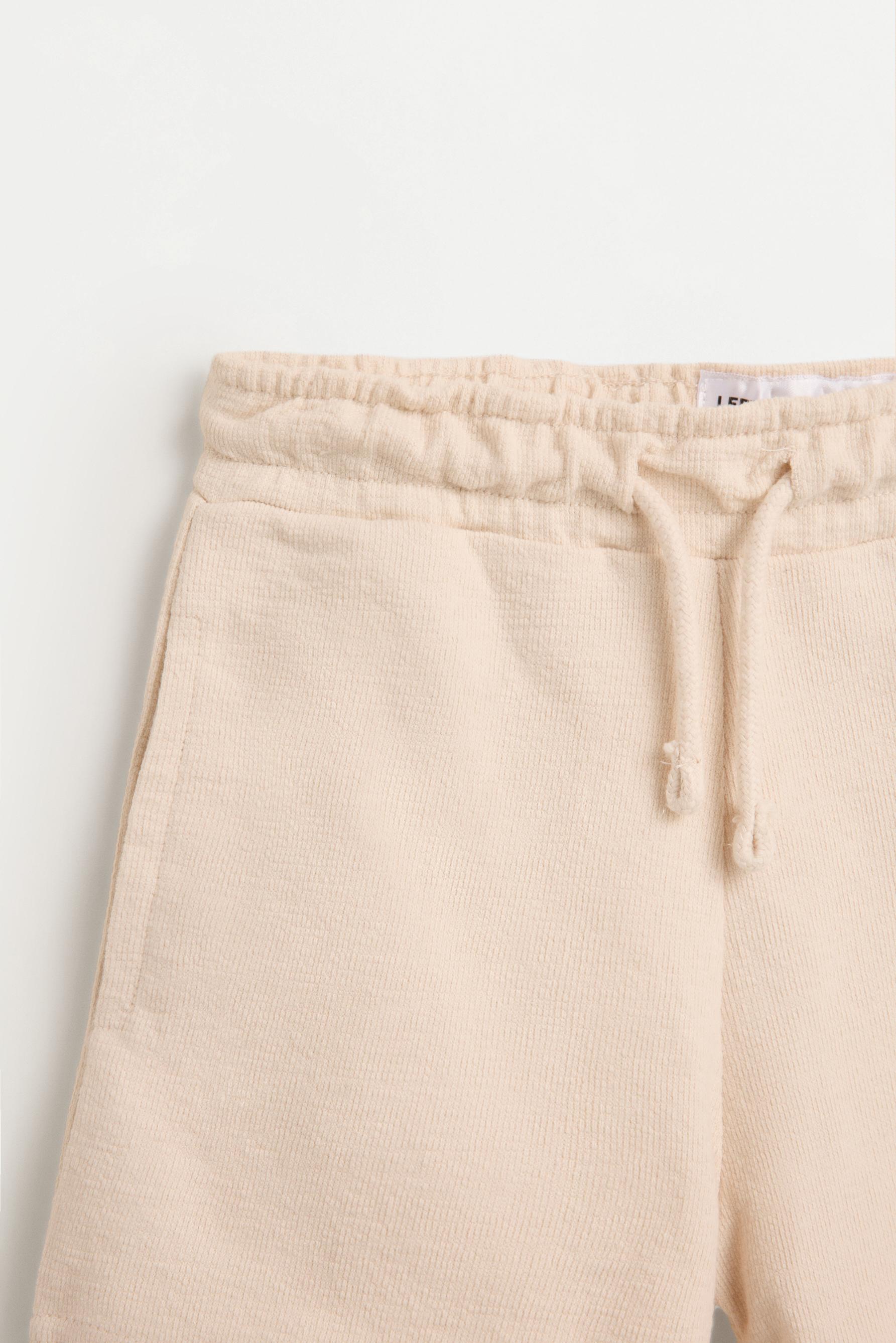 Rustic polo shirt and Bermuda shorts set — ECRU