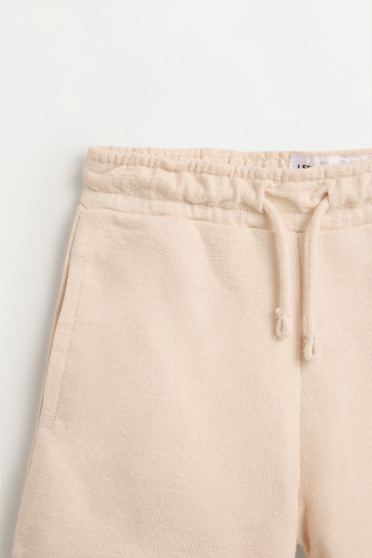 Rustic polo shirt and Bermuda shorts set — ECRU
