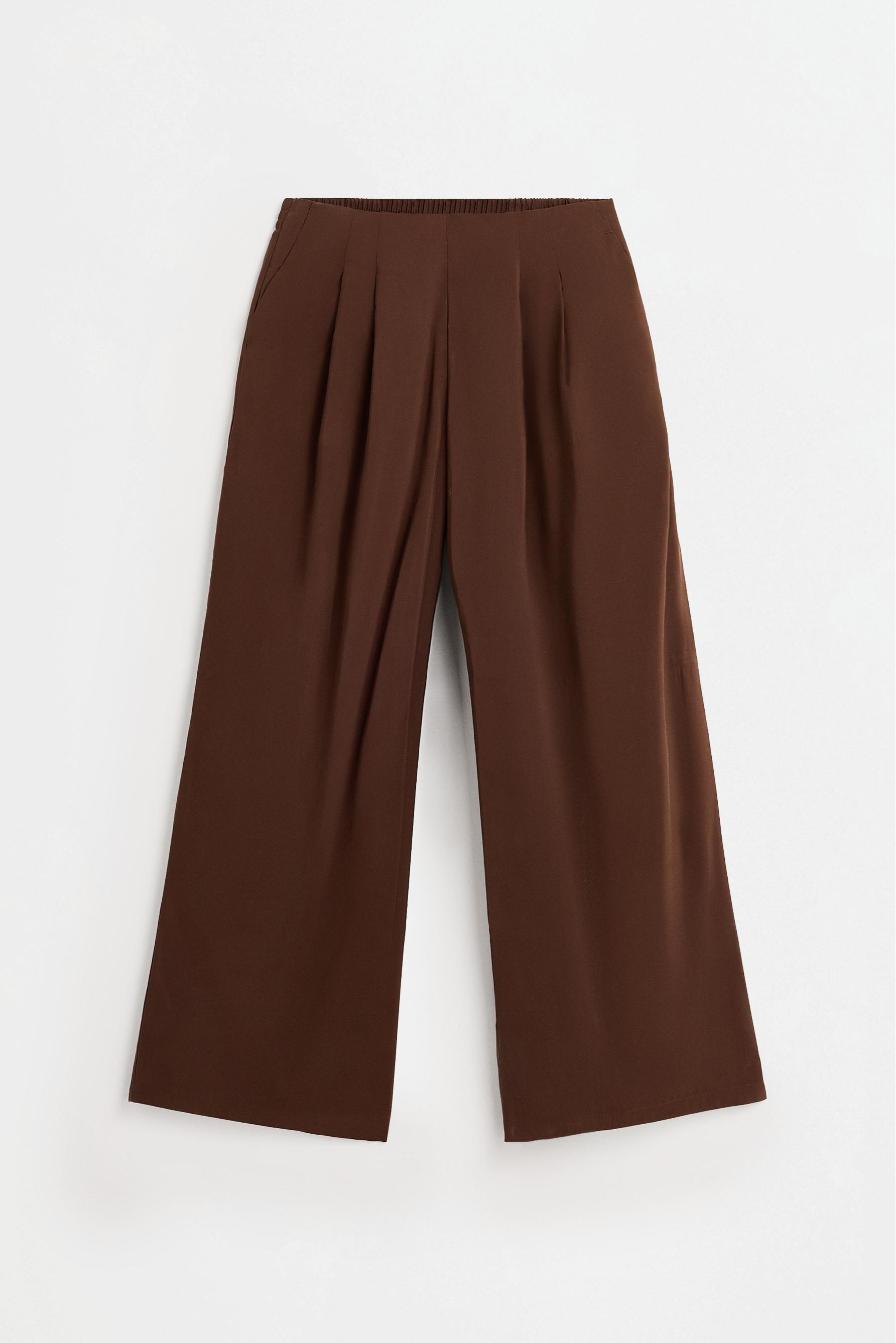 Pleated wide-leg trousers — OCHRE