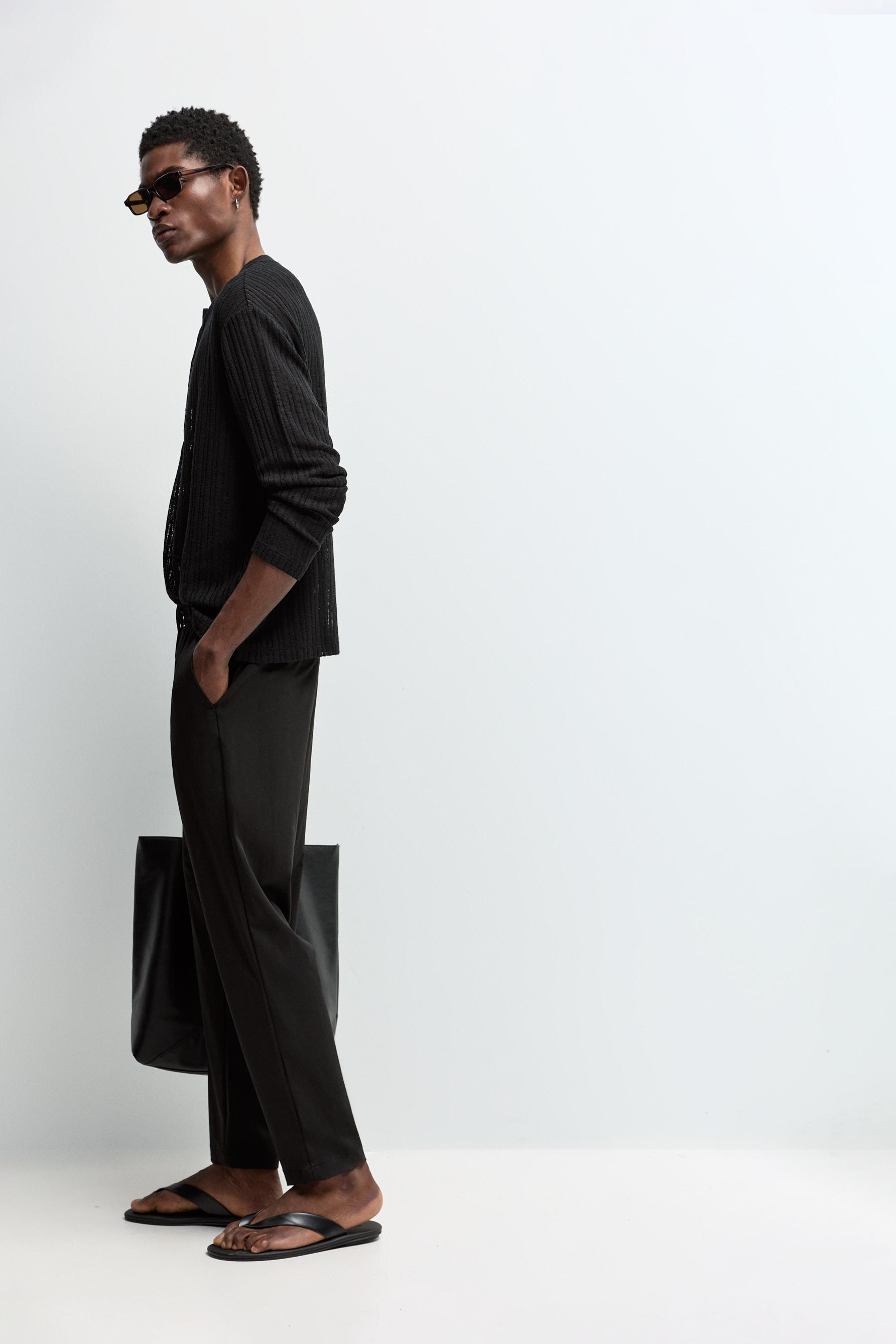 Tailored jogger trousers — BLACK