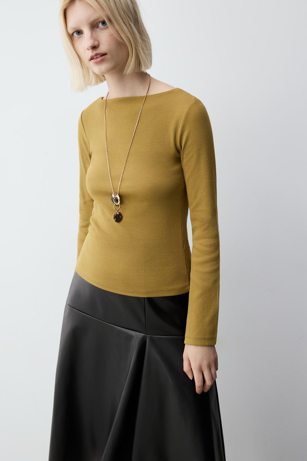 Camiseta manga acampanada