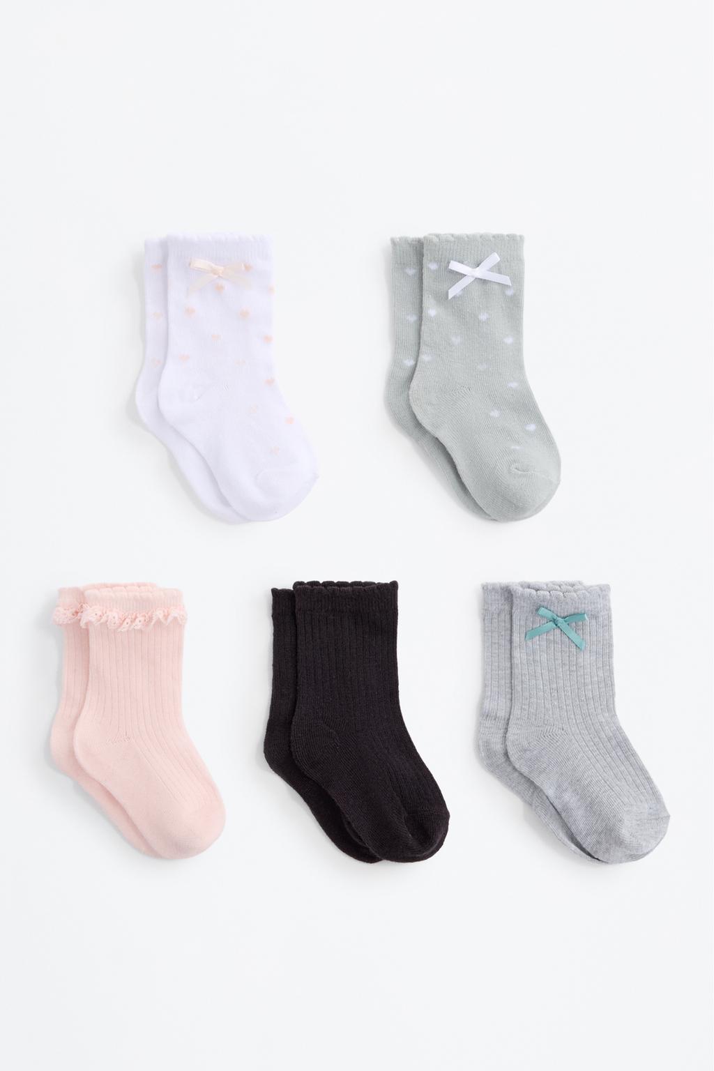 Pack 5 calcetines altos con detalles
