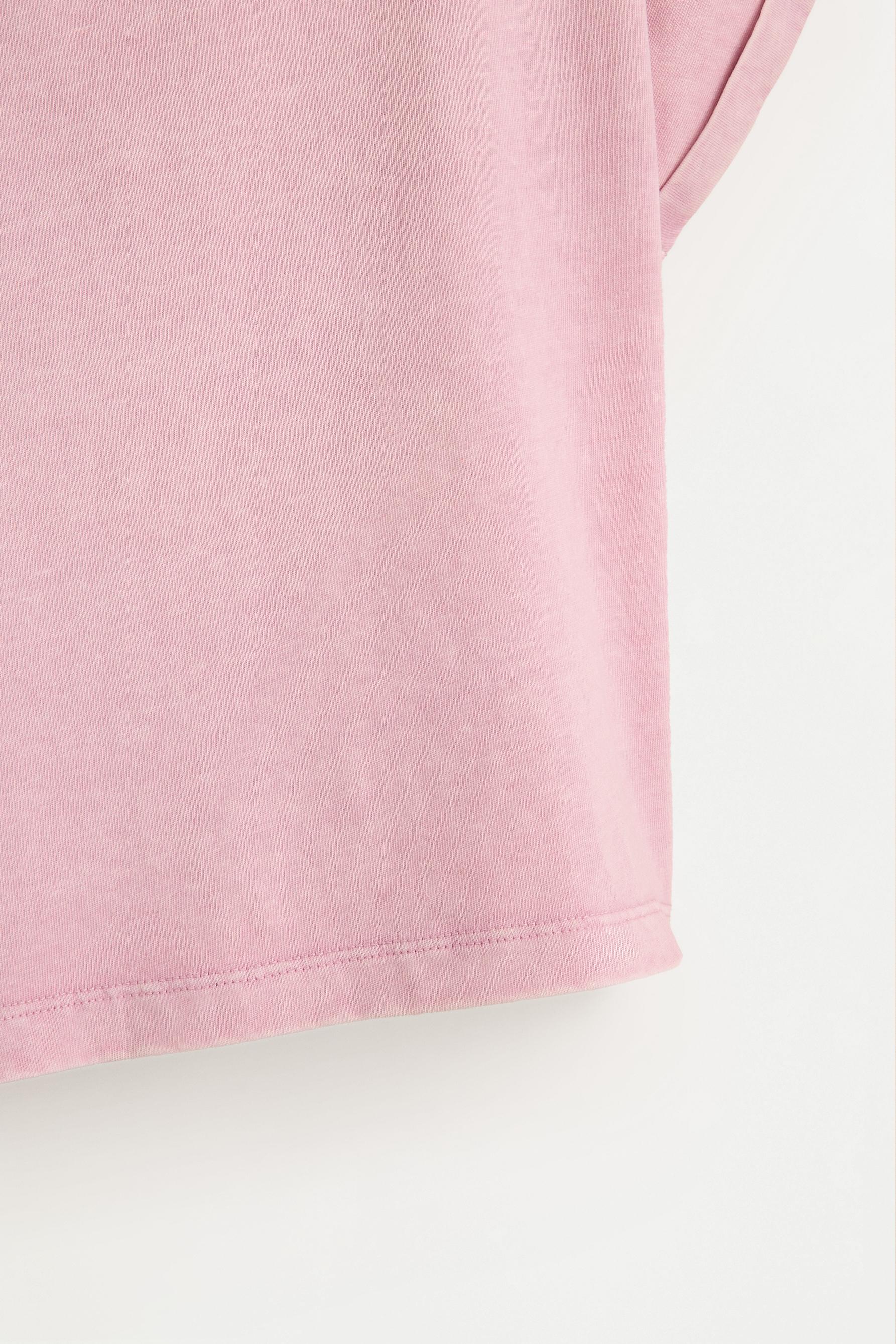 Stud and ring T-shirt — PALE MAUVE