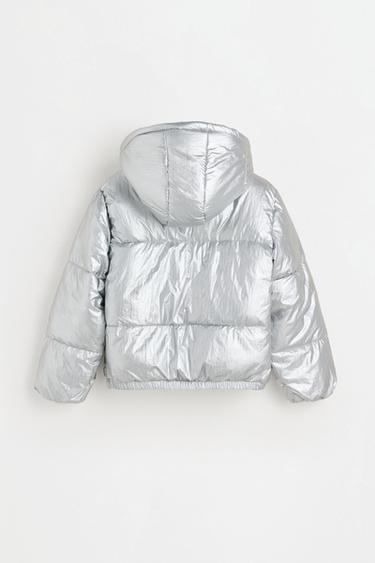 Metallic quilted jacket — SILVER 2