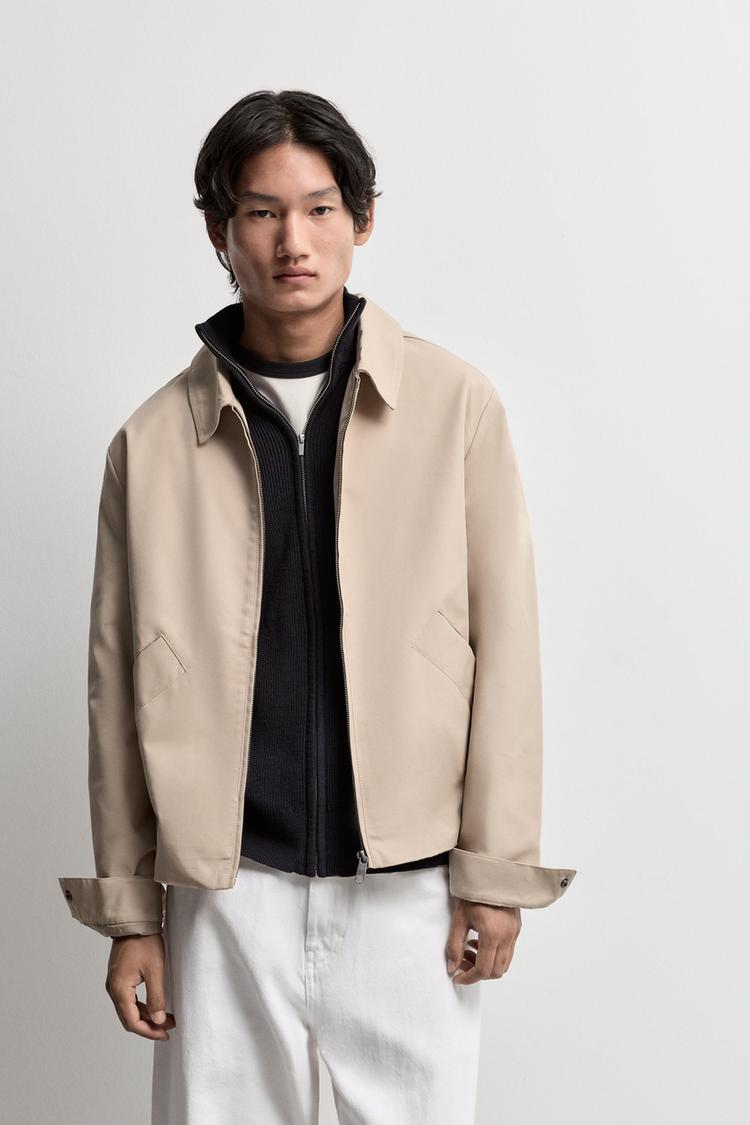 Shirt-collar jacket — ECRU