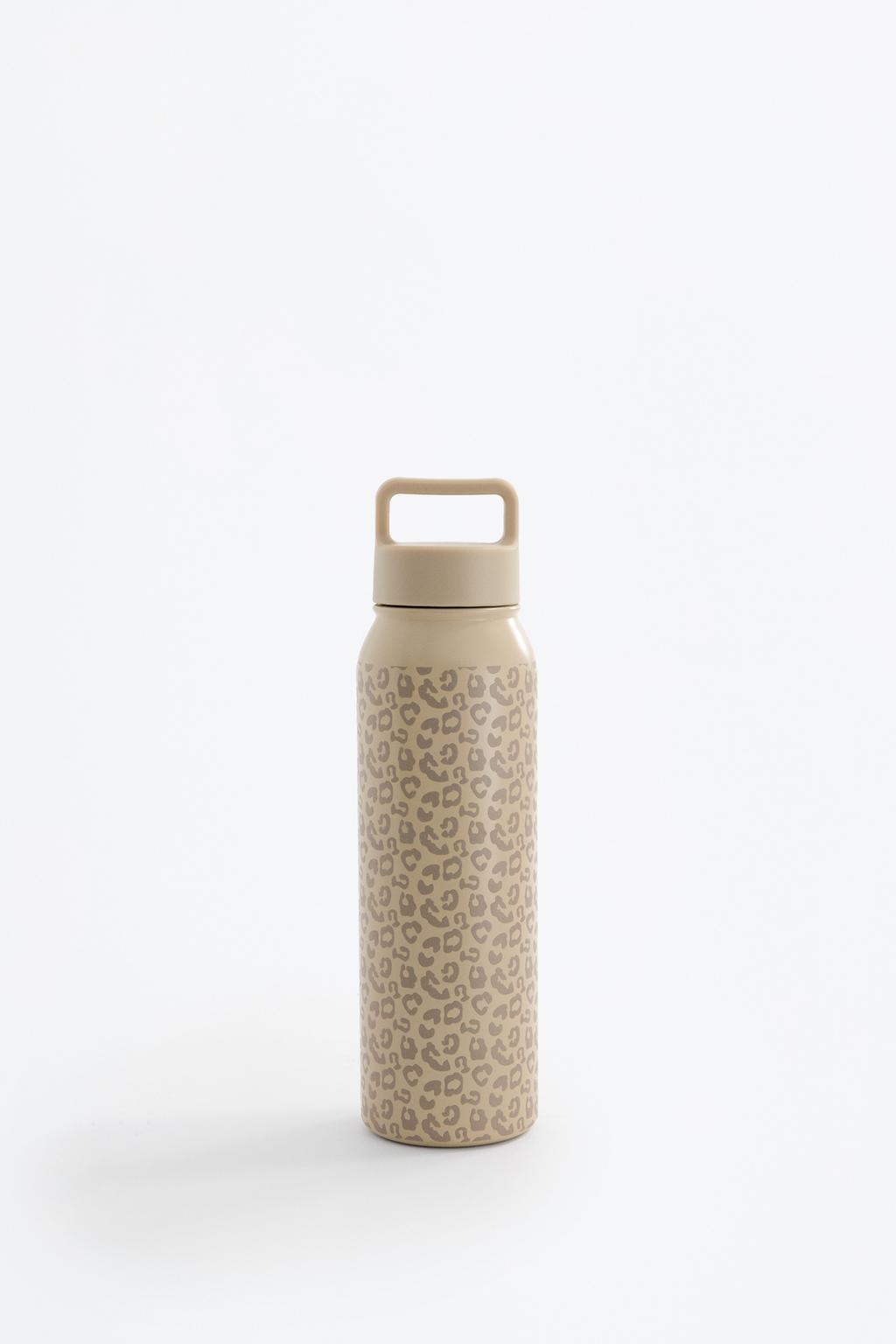 Animal print metal bottle