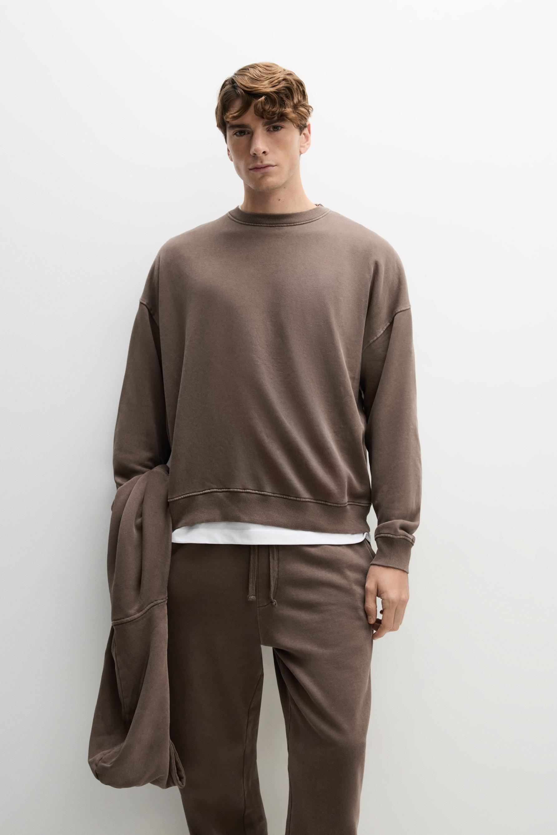 Sudadera oversize efecto lavado