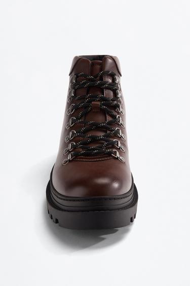 Lace-up hiking boots — BROWN 3