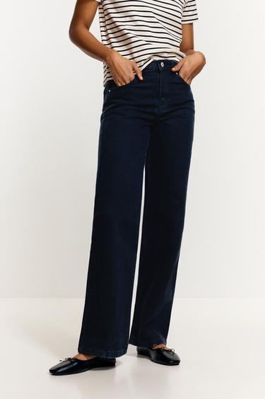 Slim-fit wide-leg jeans — BLACK 3