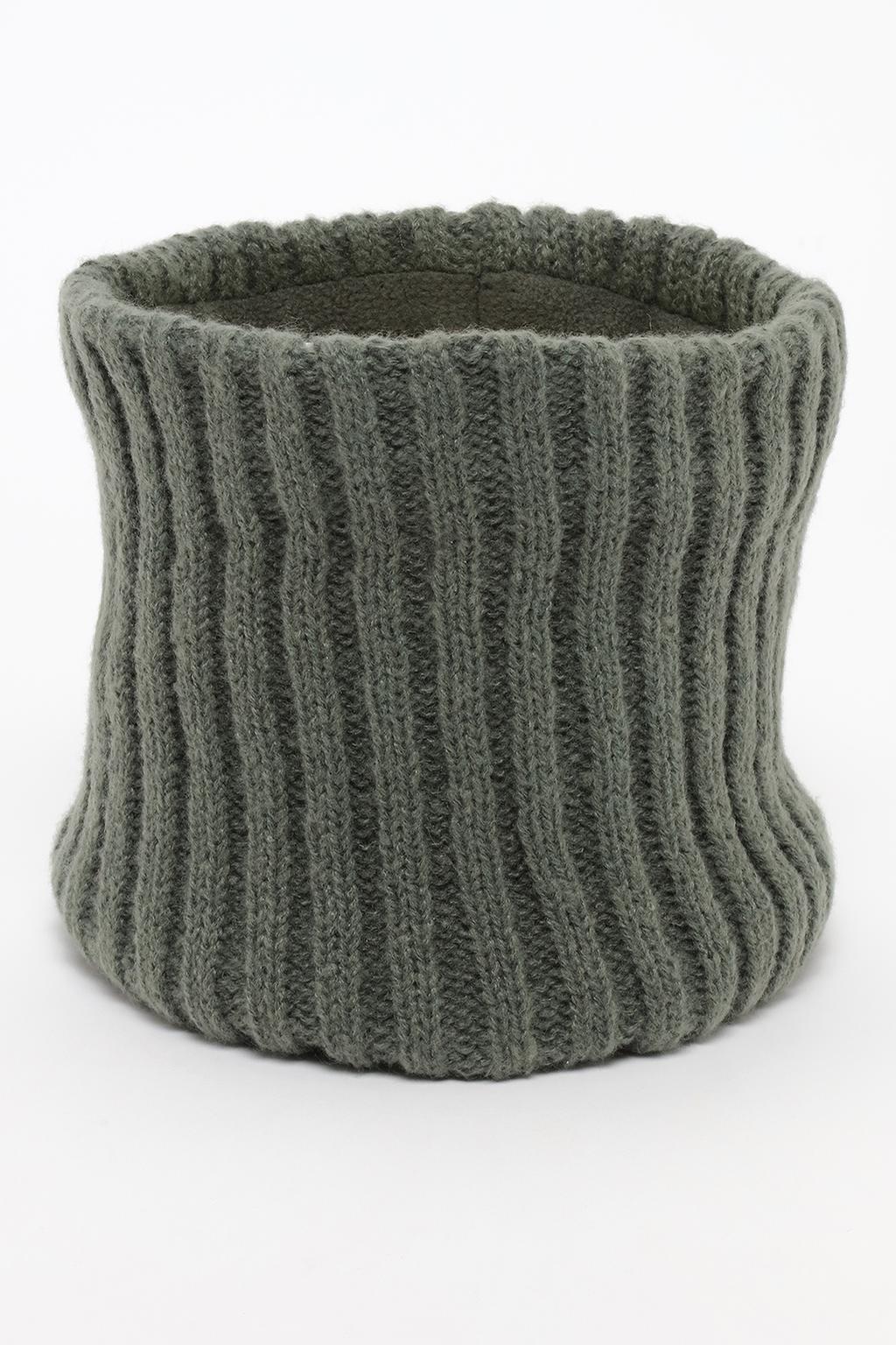 Ribbed fleece snood