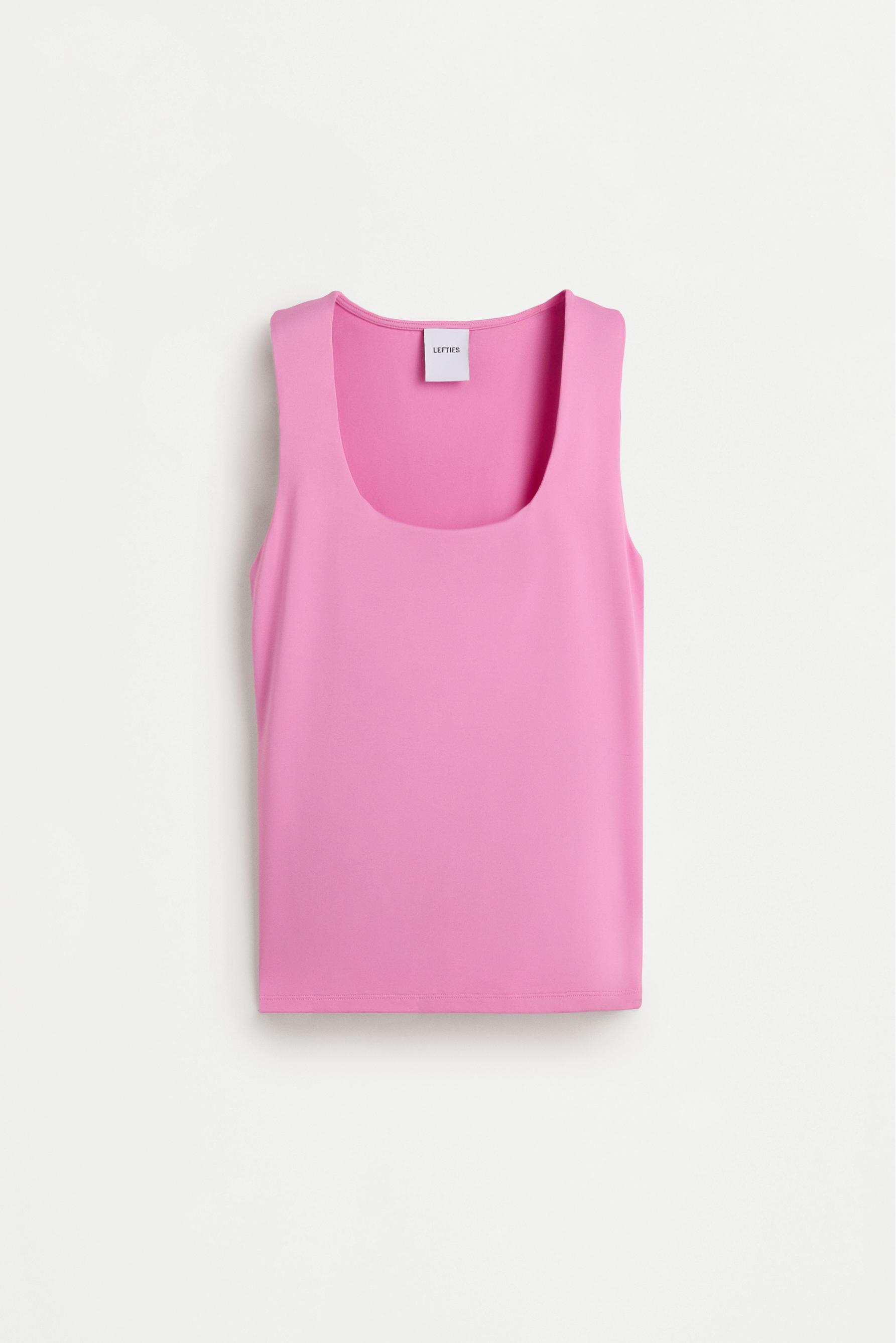 Polyamide T-shirt with wide straps — FUCHSIA