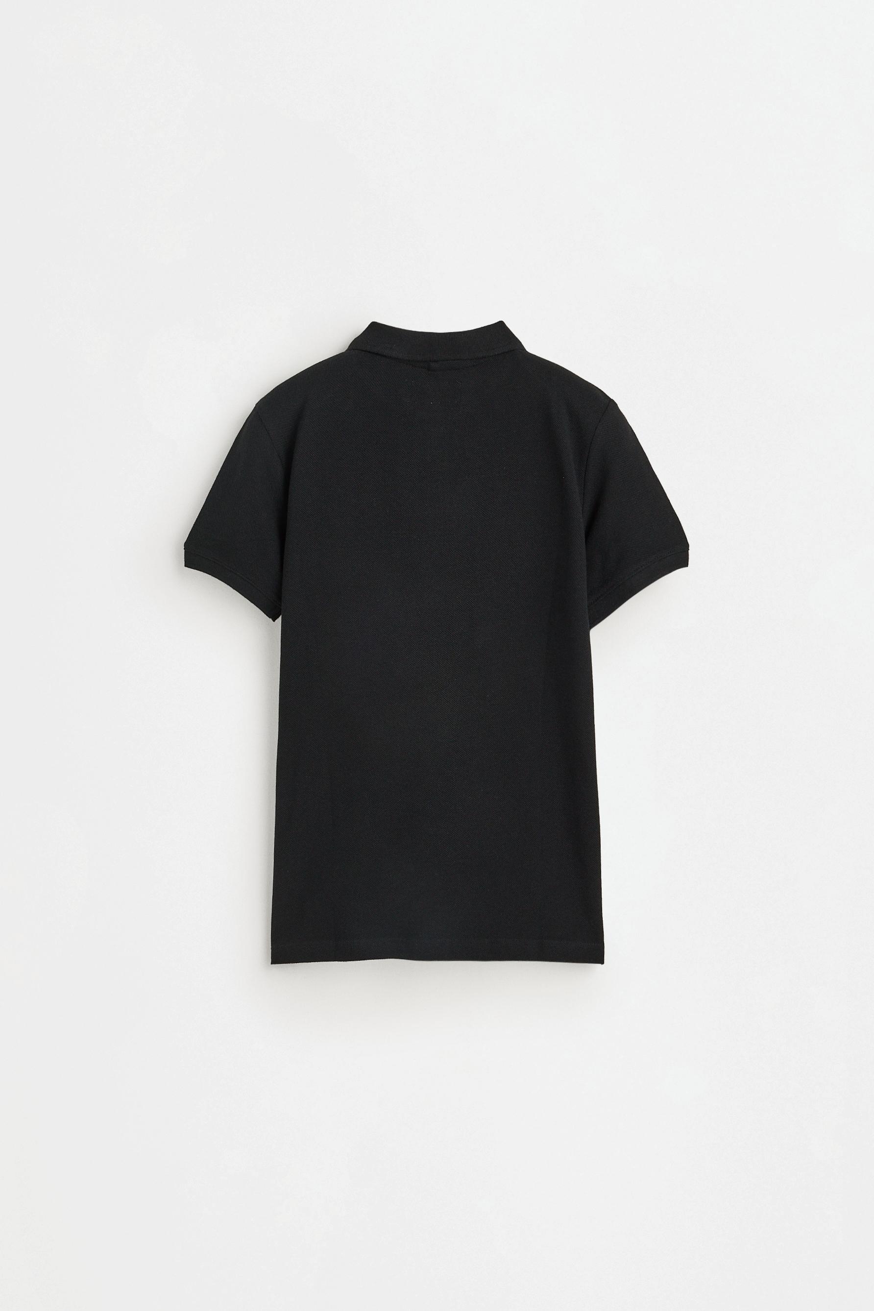 Basic polo shirt — BLACK