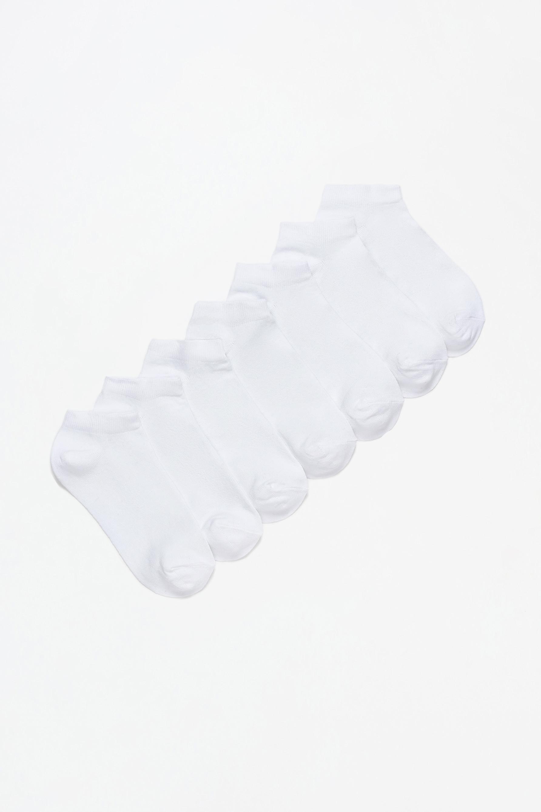 Ankle socks (Pack 7) — WHITE