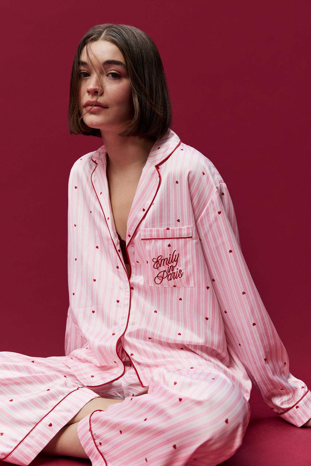 Emily in Paris™/© Netflix shirt-style pyjamas