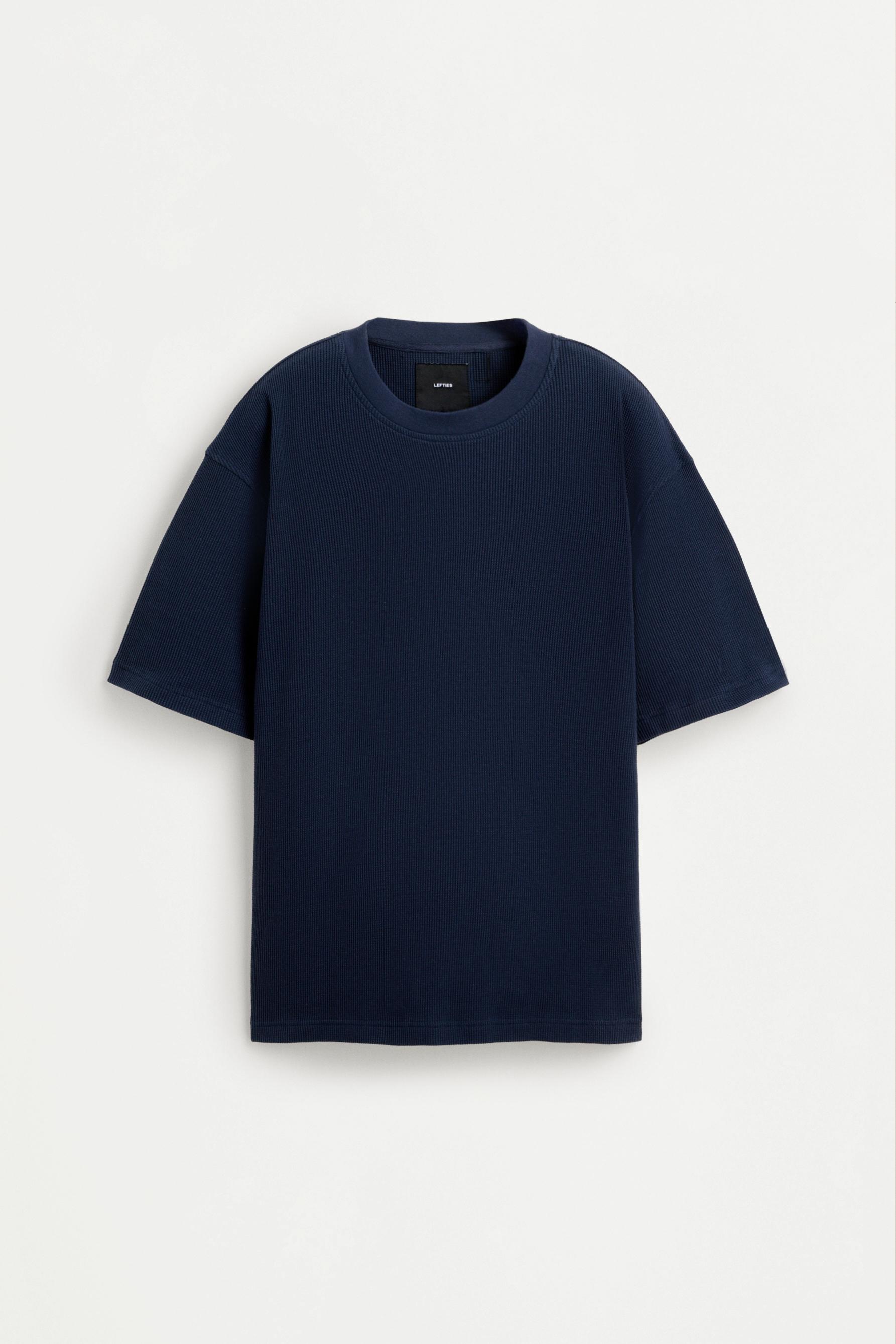 Waffle T-shirt — NAVY