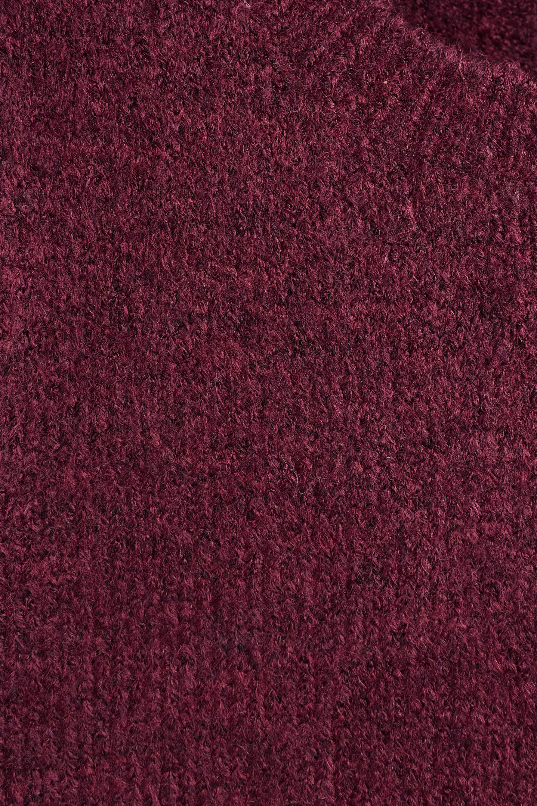 Short sleeve sweater — BURGUNDY