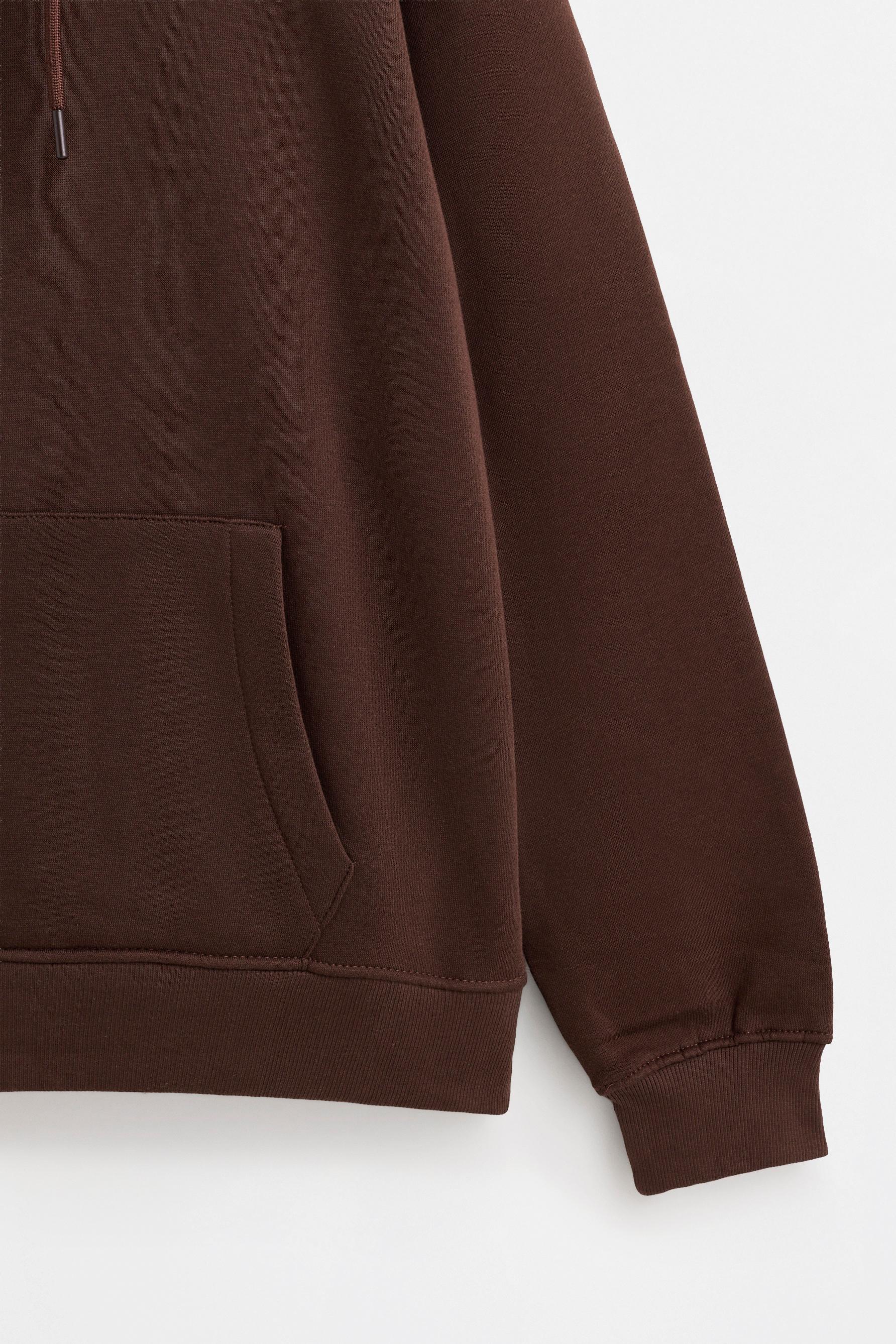 Basic hoodie — CHOCOLATE