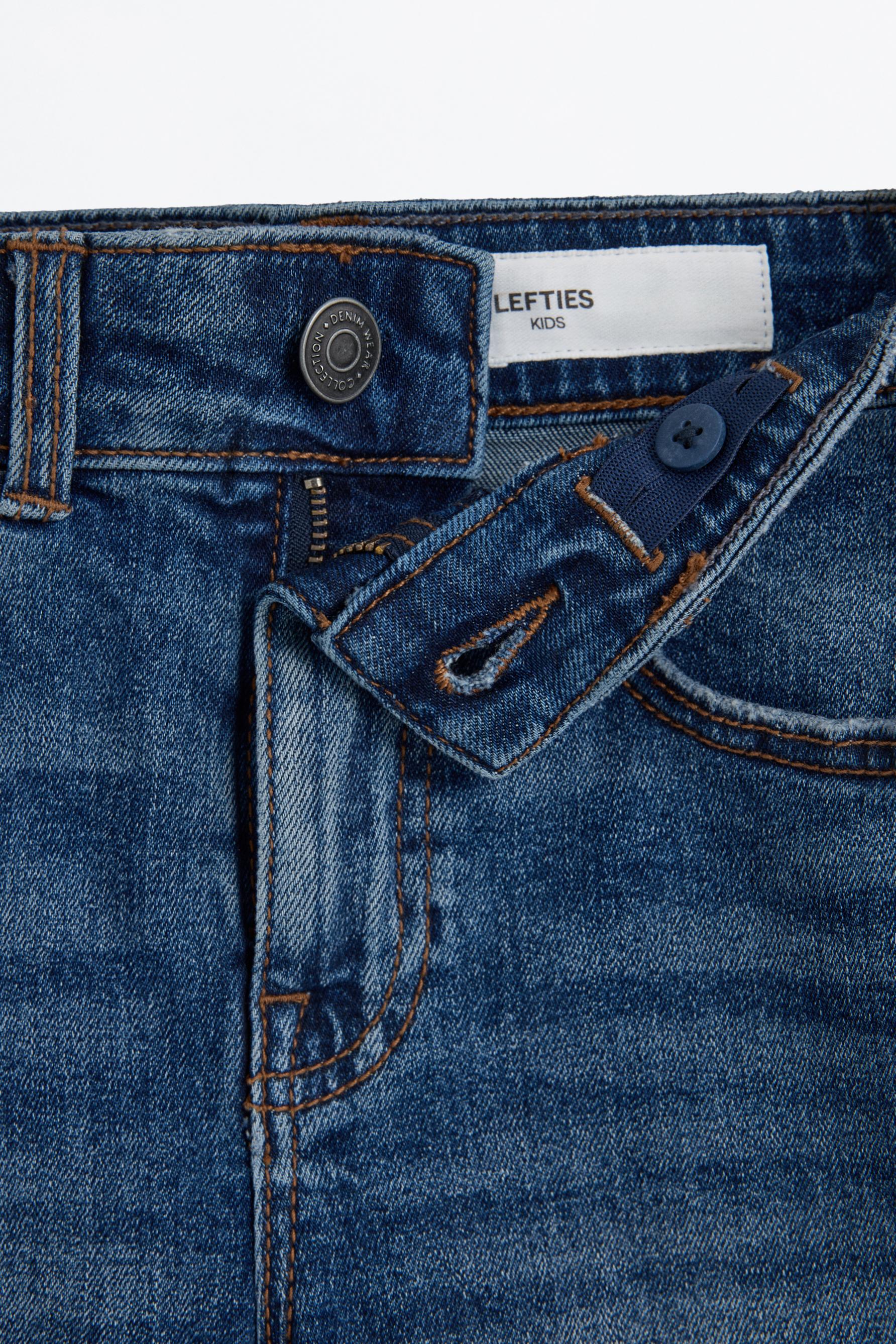 Slim comfort denim Bermuda shorts — DARK BLUE
