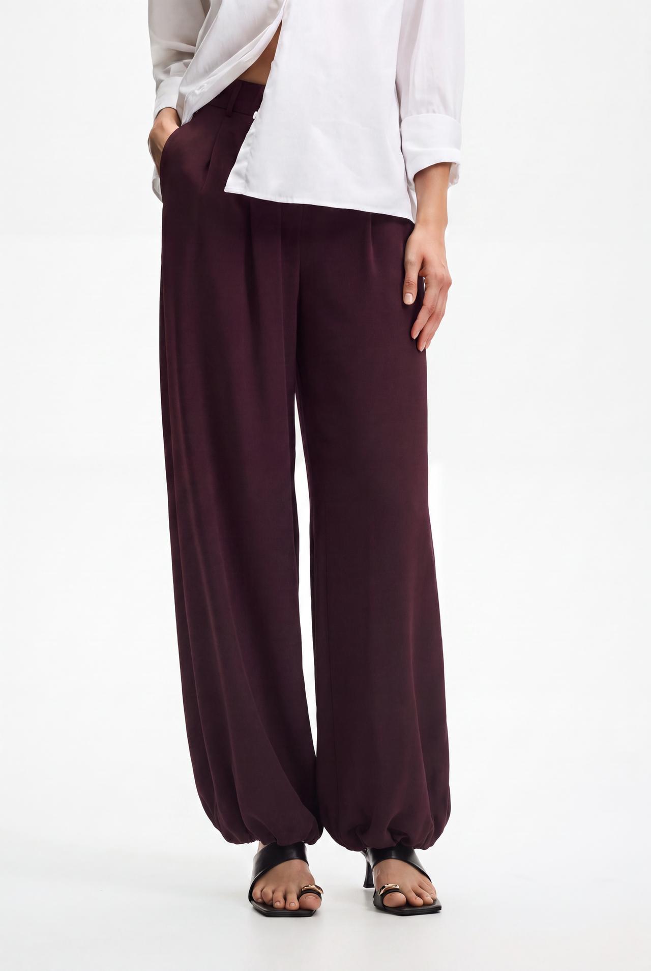 Sarouel trousers — PLUM