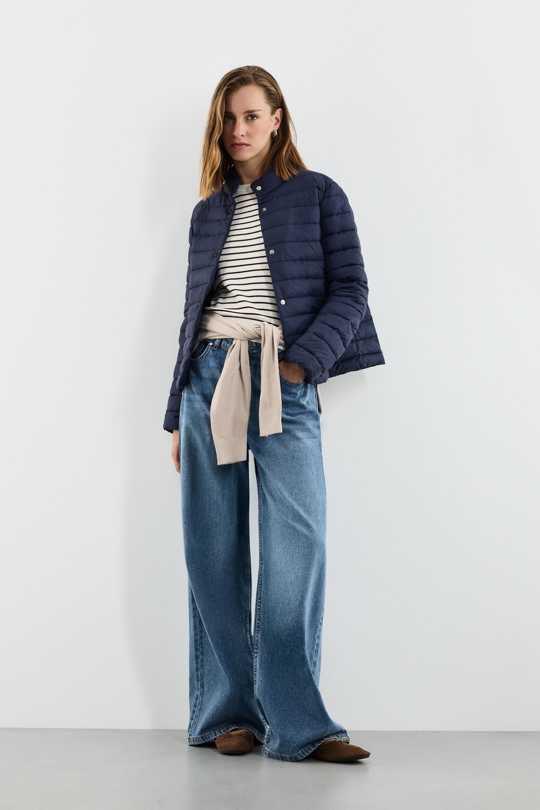 Lightweight quilted jacket — DARK NAVY