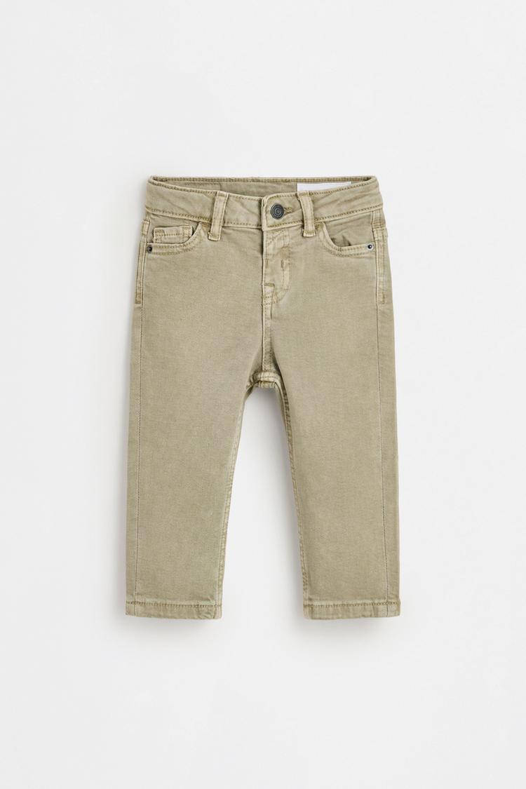 Comfort slim fit jeans — KHAKI