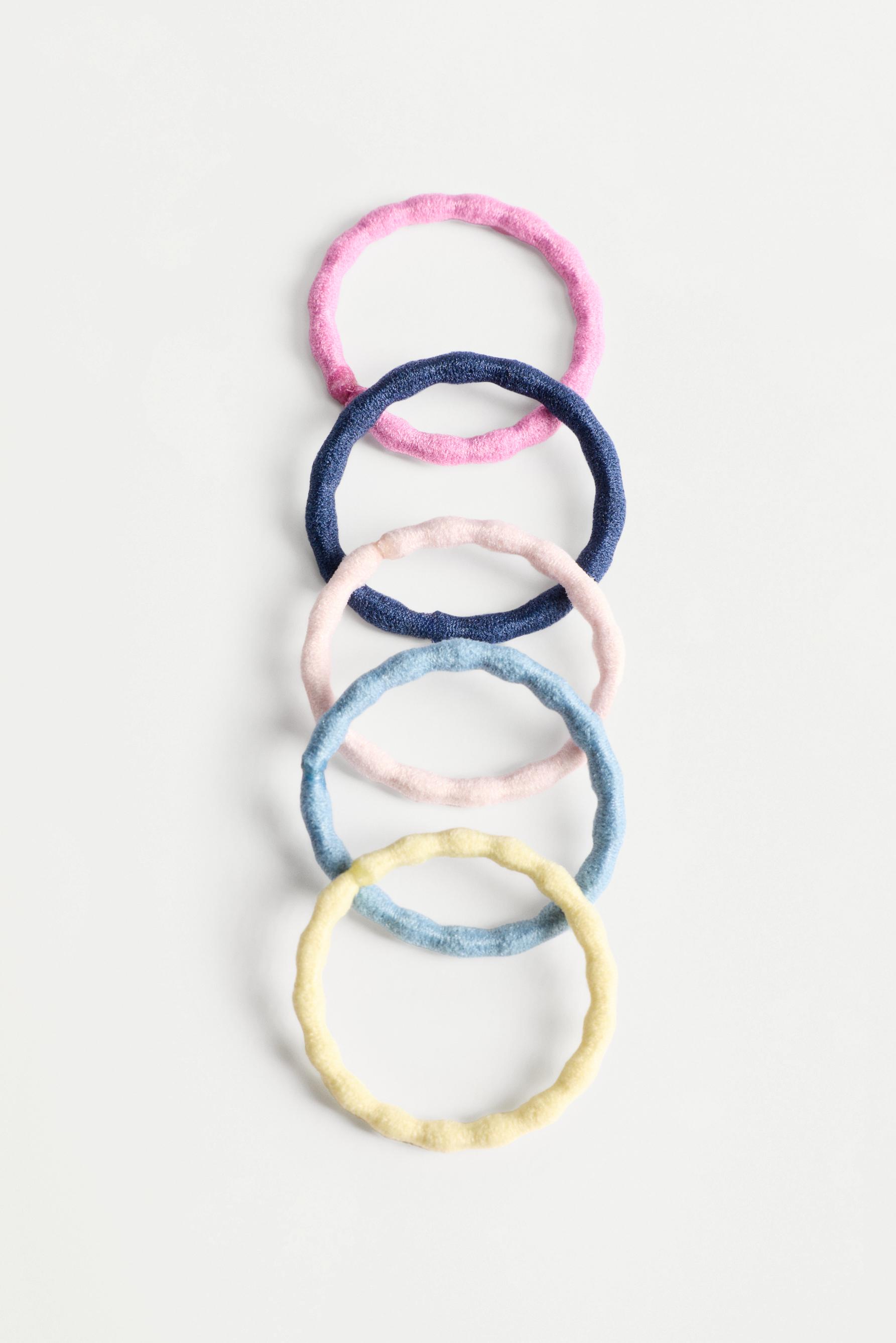 Heart box hair ties (30-pack) — PINK